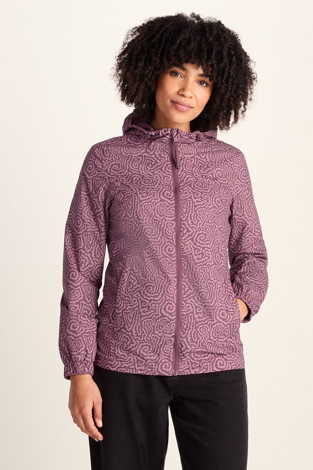 Purple Craven Waterproof Packaway Jacket, Image 1 of 5