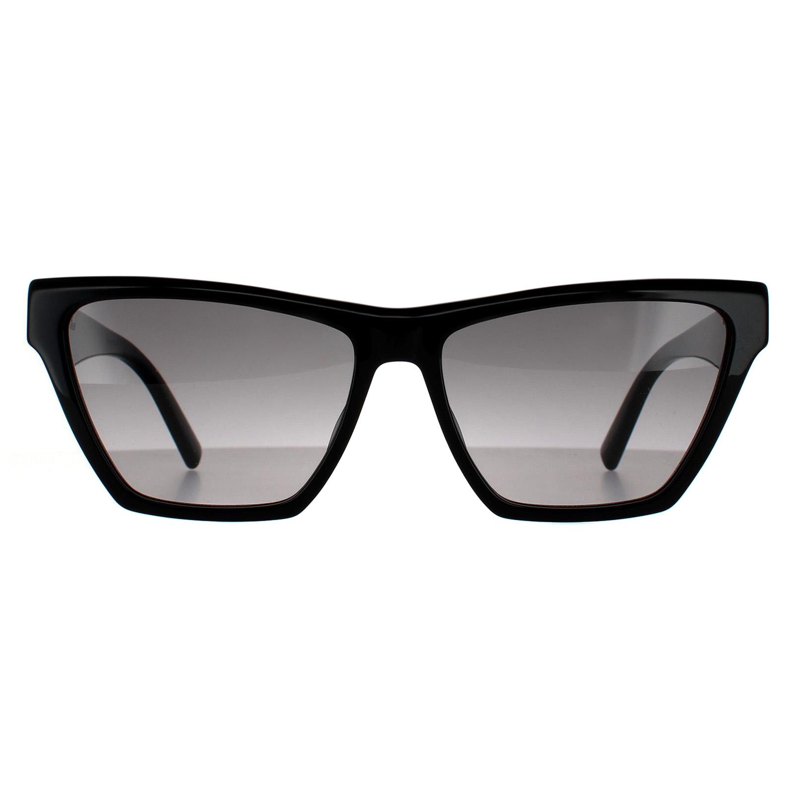 Black Saint Laurent Black Cat Eye Black Grey Gradient Sunglasses, Image 1 of 6