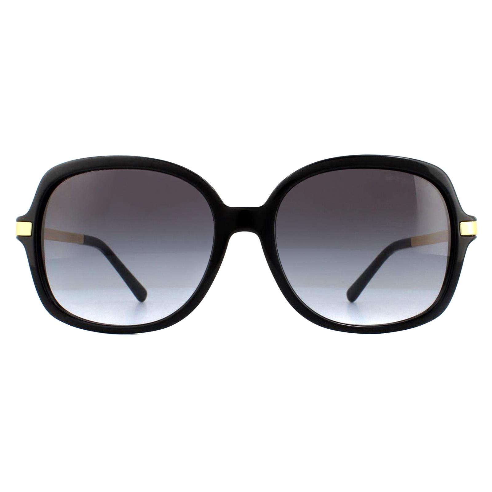 Black Michael Kors Black Square Black Gold Light Grey Gradient Sunglasses, Image 1 of 6