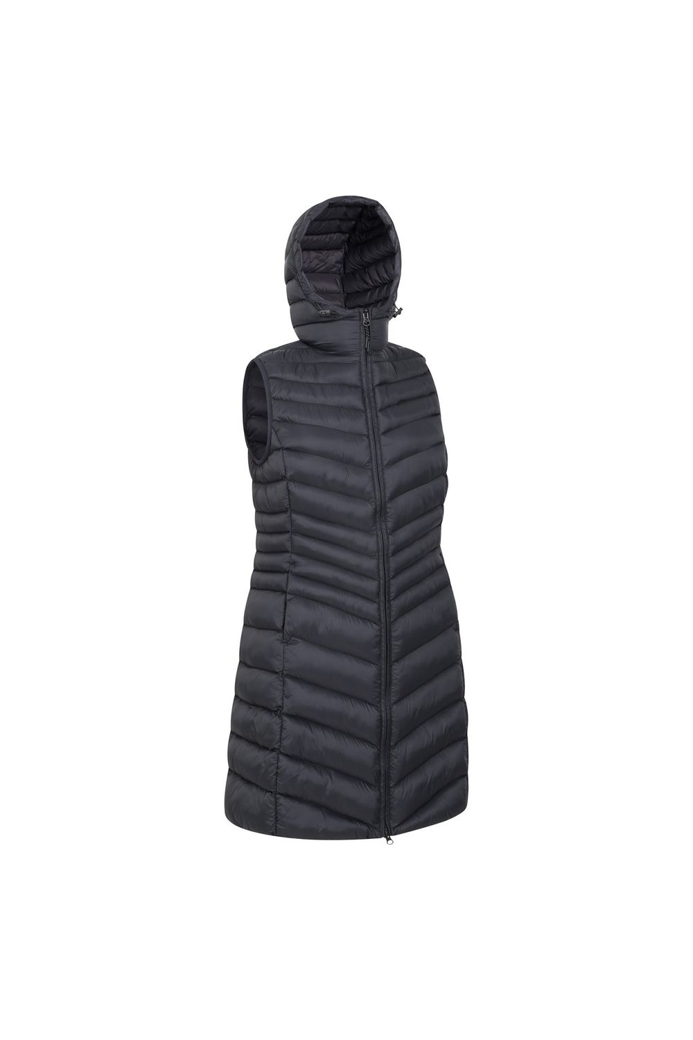 Black Florence Padded Long Gilet, Image 5 of 5