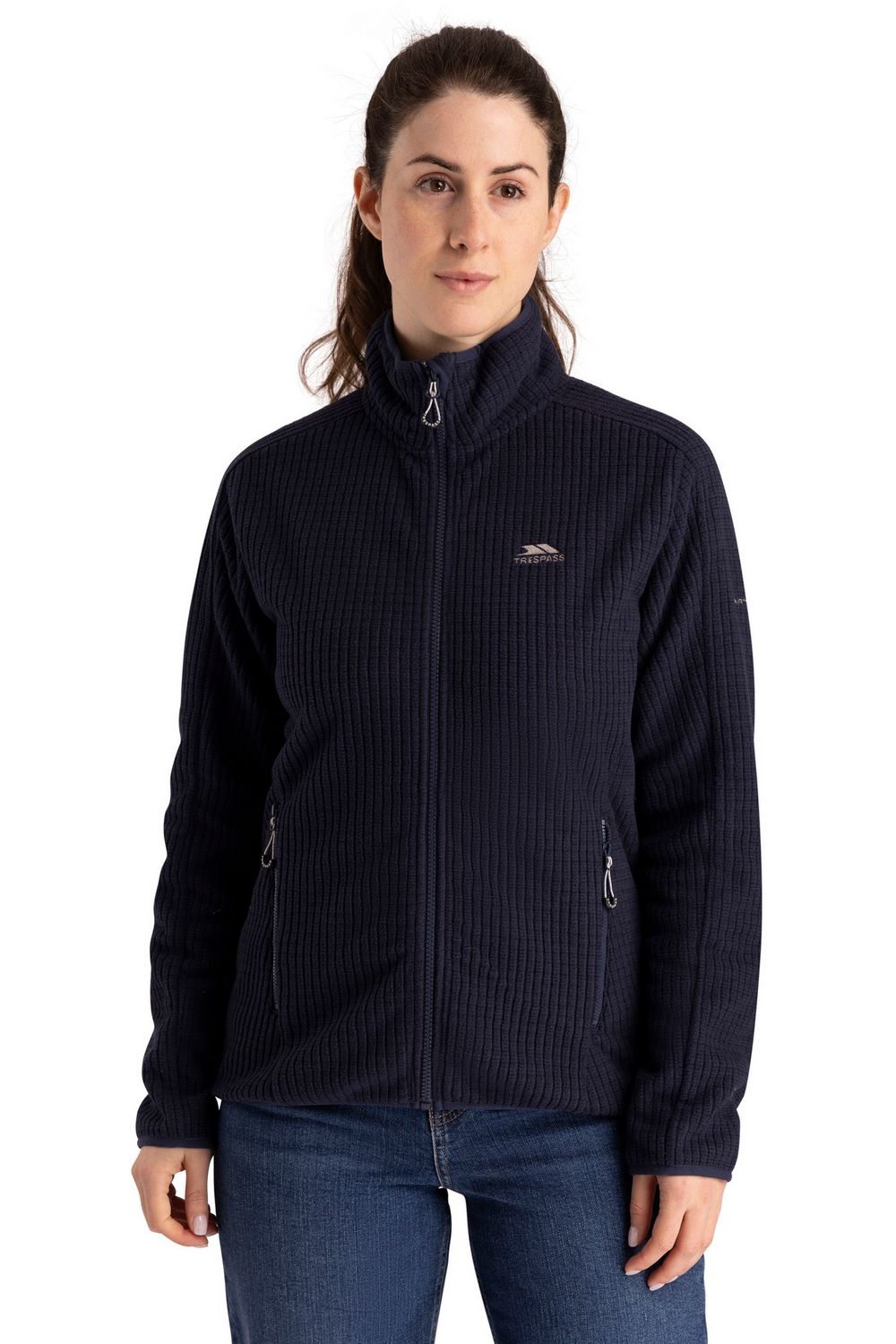 Navy Celia Fleece Jacket, Image 4 of 4