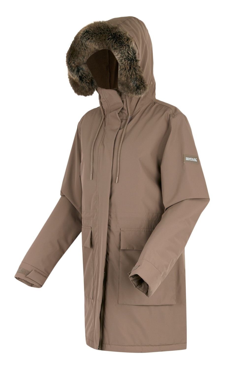 Mocha Sabinka Insulated Waterproof Jacket, Image 3 of 6