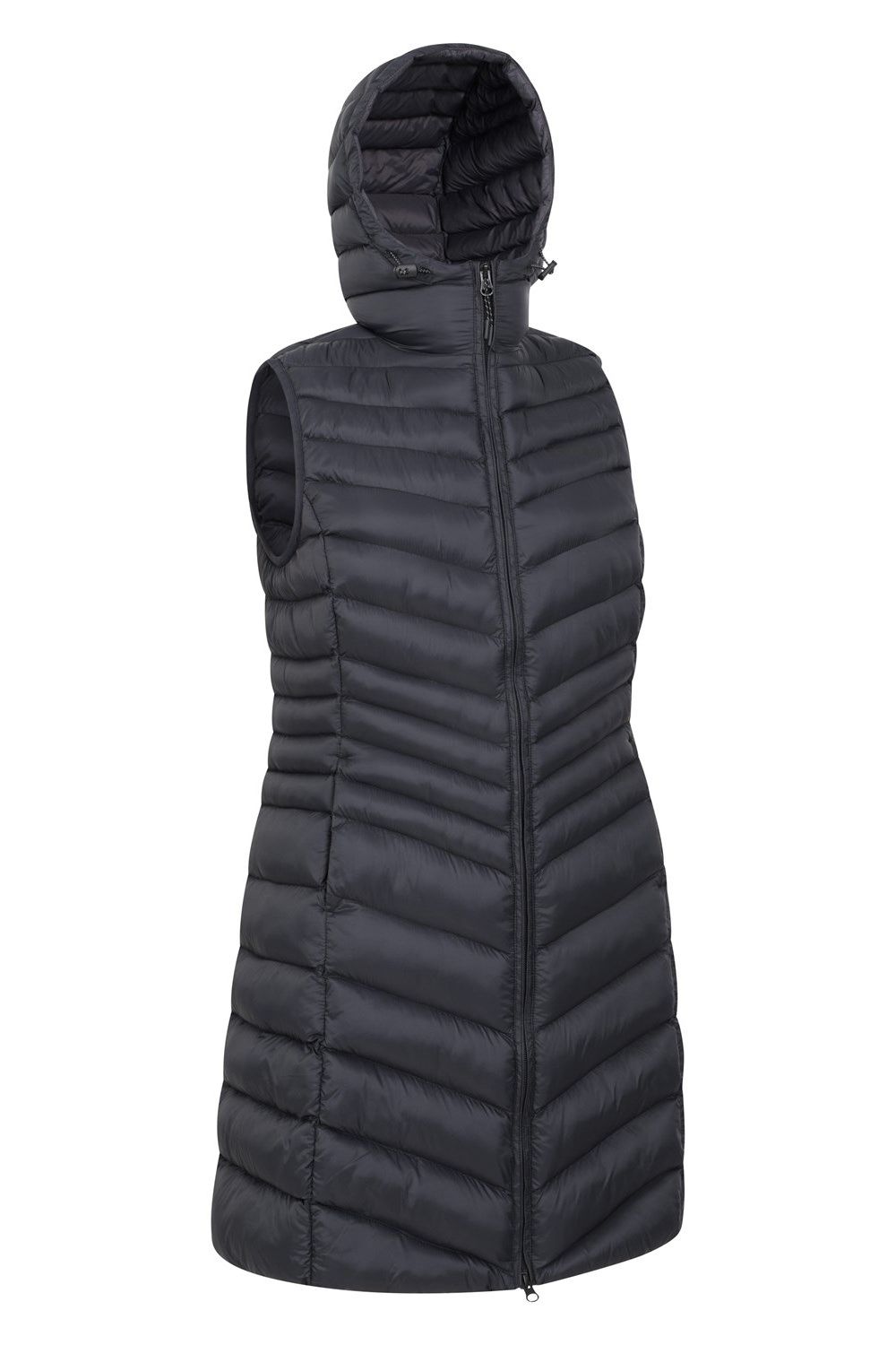Black Florence Padded Long Gilet, Image 5 of 5