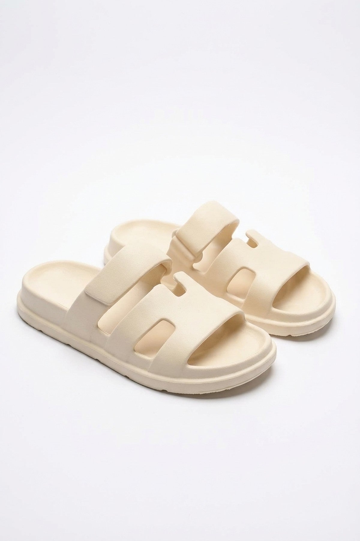 Beige Lucille Cut Out Open Toe Strappy Sandals, Image 3 of 8