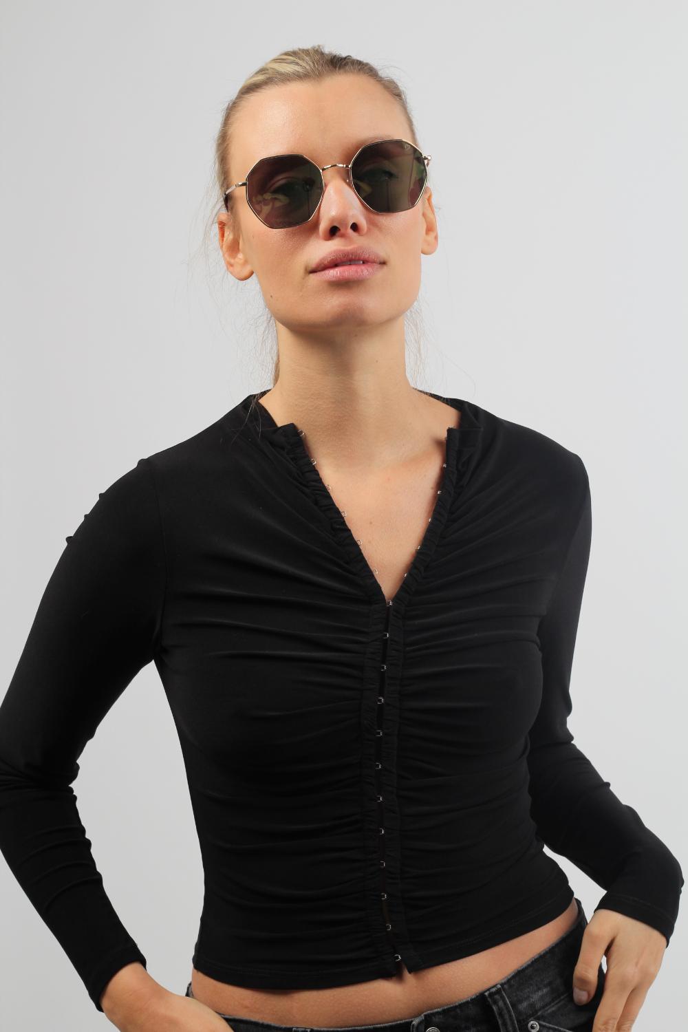 Gold Ruby Rocks Mustique Angular Frame Sunglasses, Image 2 of 4