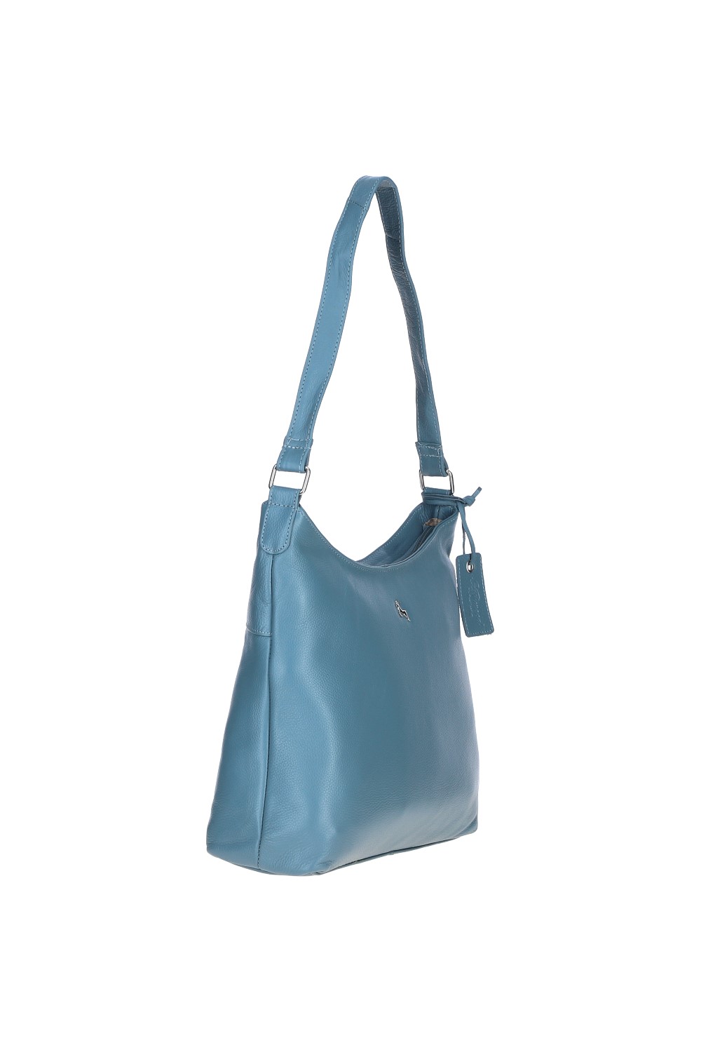 Blue Ashwood Leather Blue 'Antrim' Chic Real Leather Shoulder Bag, Image 2 of 4