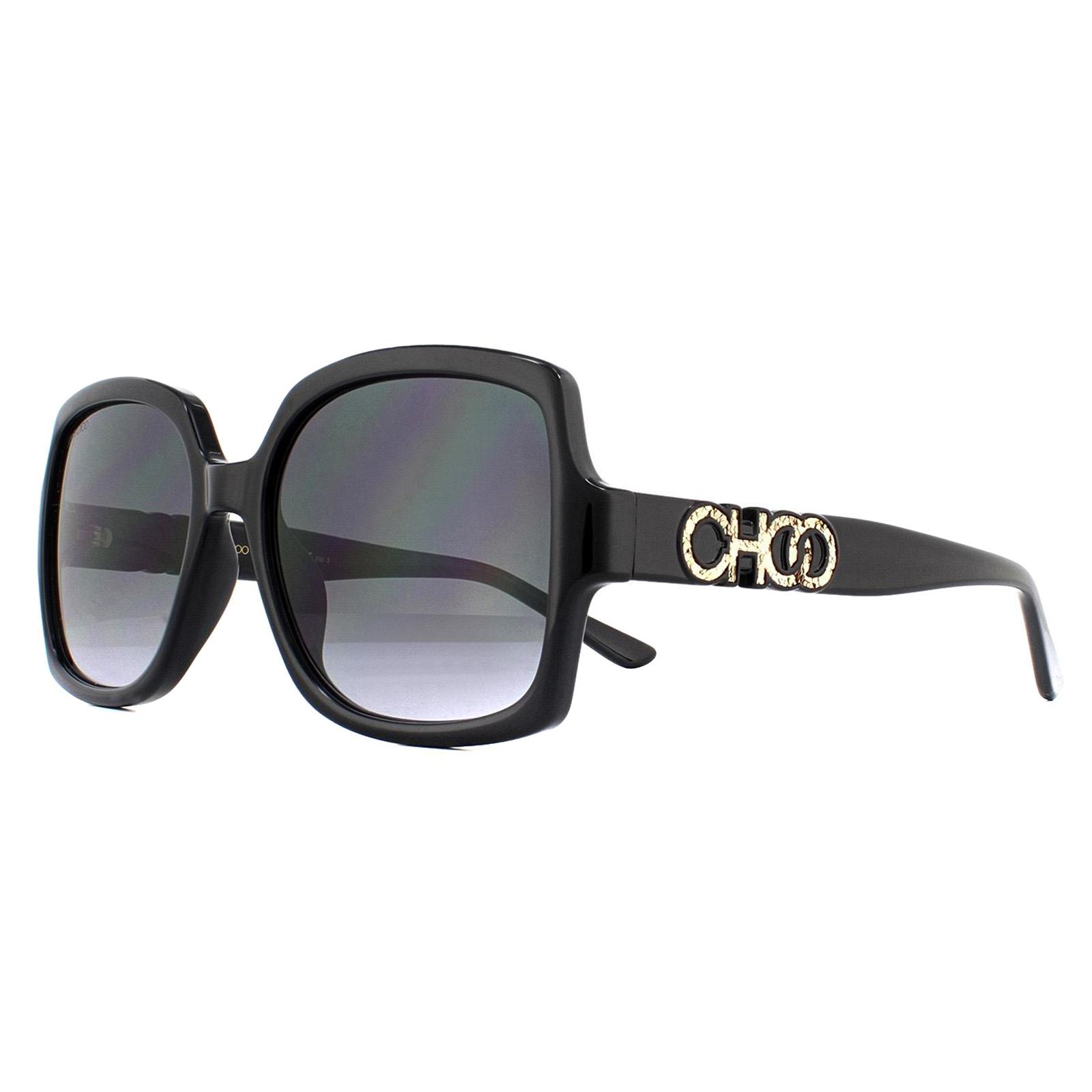 Black Jimmy Choo Black Square Black Dark Grey Gradient SAMMI/G/S Sunglasses, Image 2 of 4