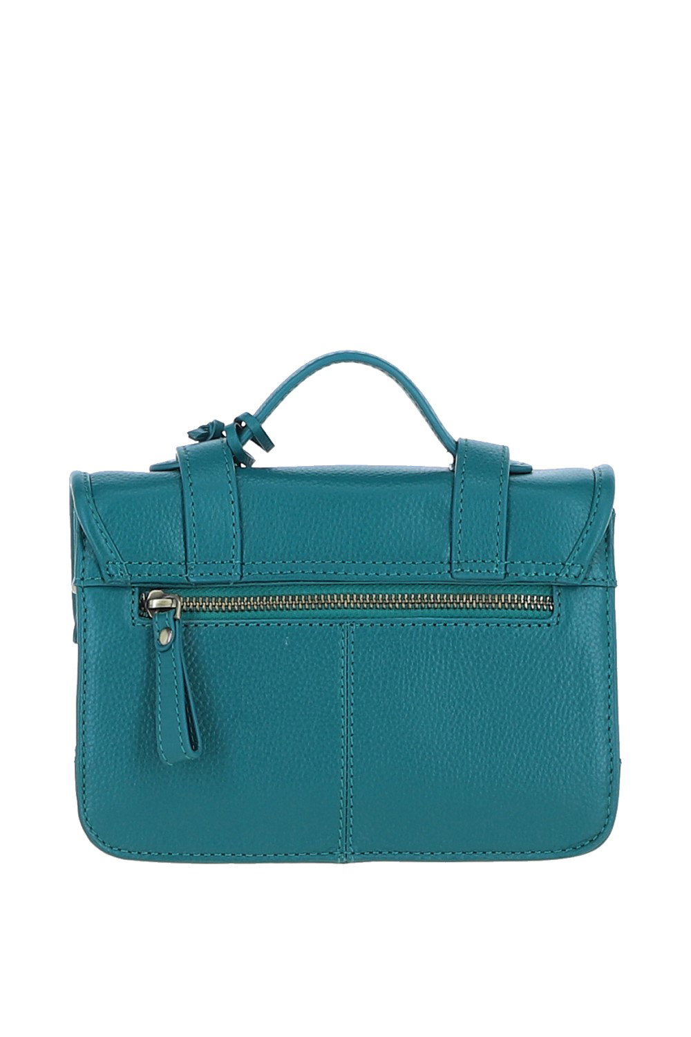Green Ashwood Leather Green Stylish Real Leather Medium Satchel Bag, Image 3 of 4