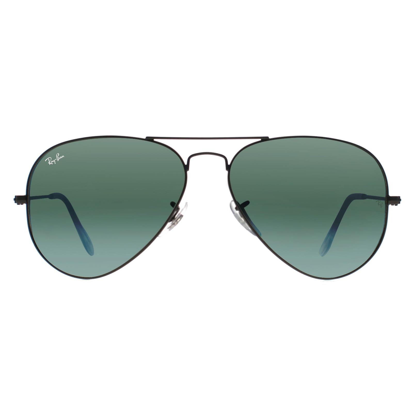 Aviator Gunmetal Green Silver Mirror Sunglasses, Image 1 of 3