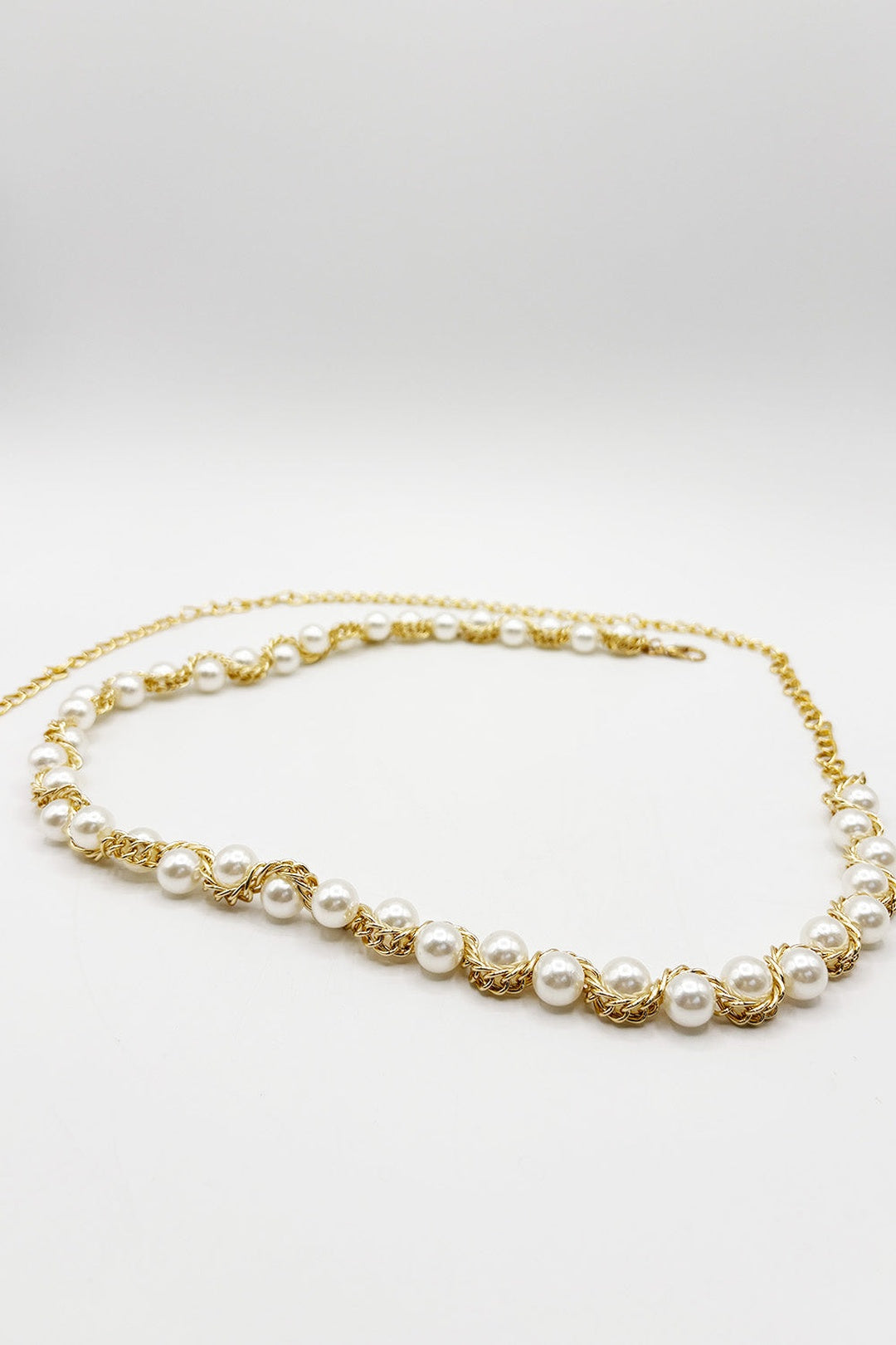 Gold Pearl Chain Belt, Image 4 of 4