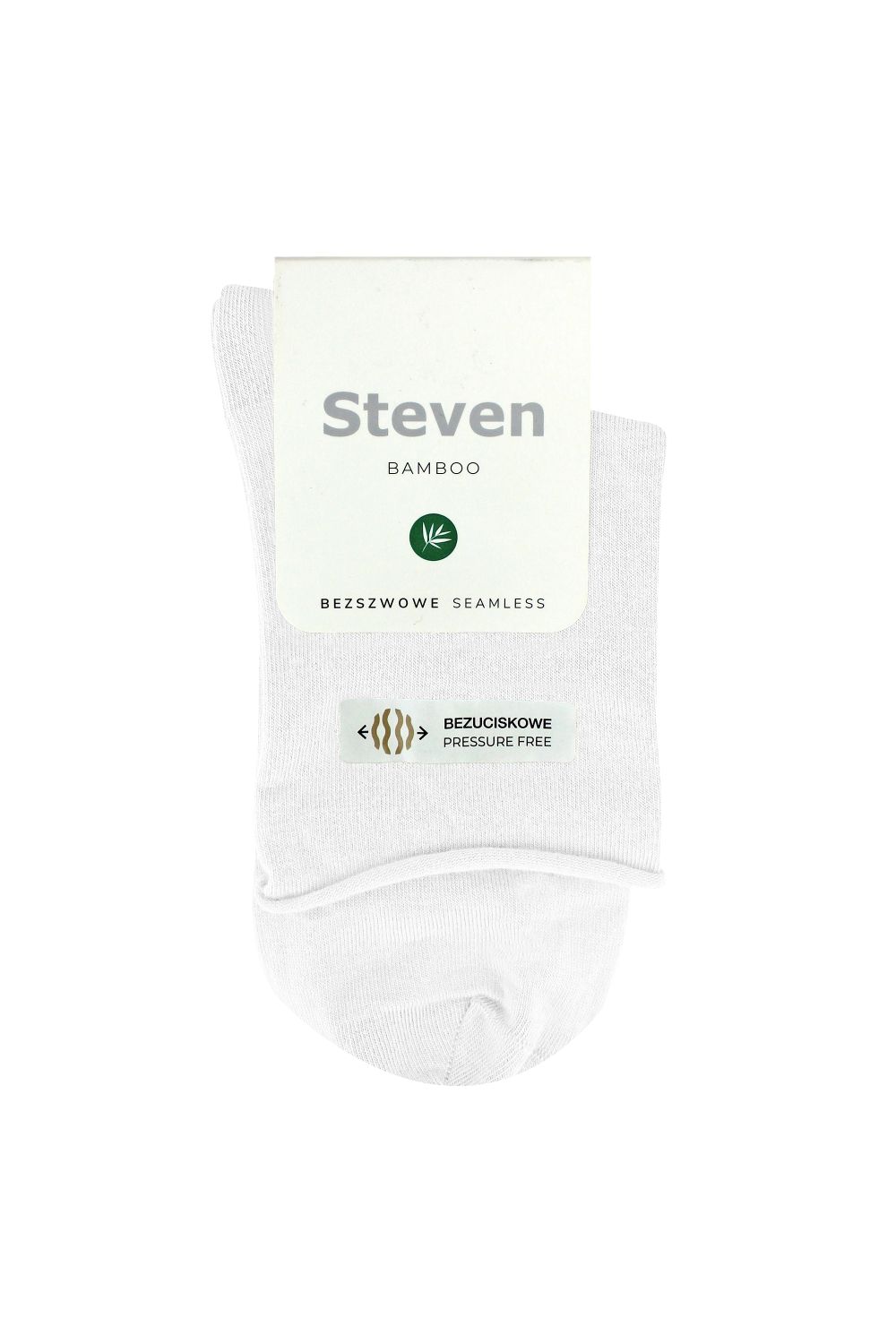 White Bamboo Sensory Soft Seamless Socks, Image 2 of 5