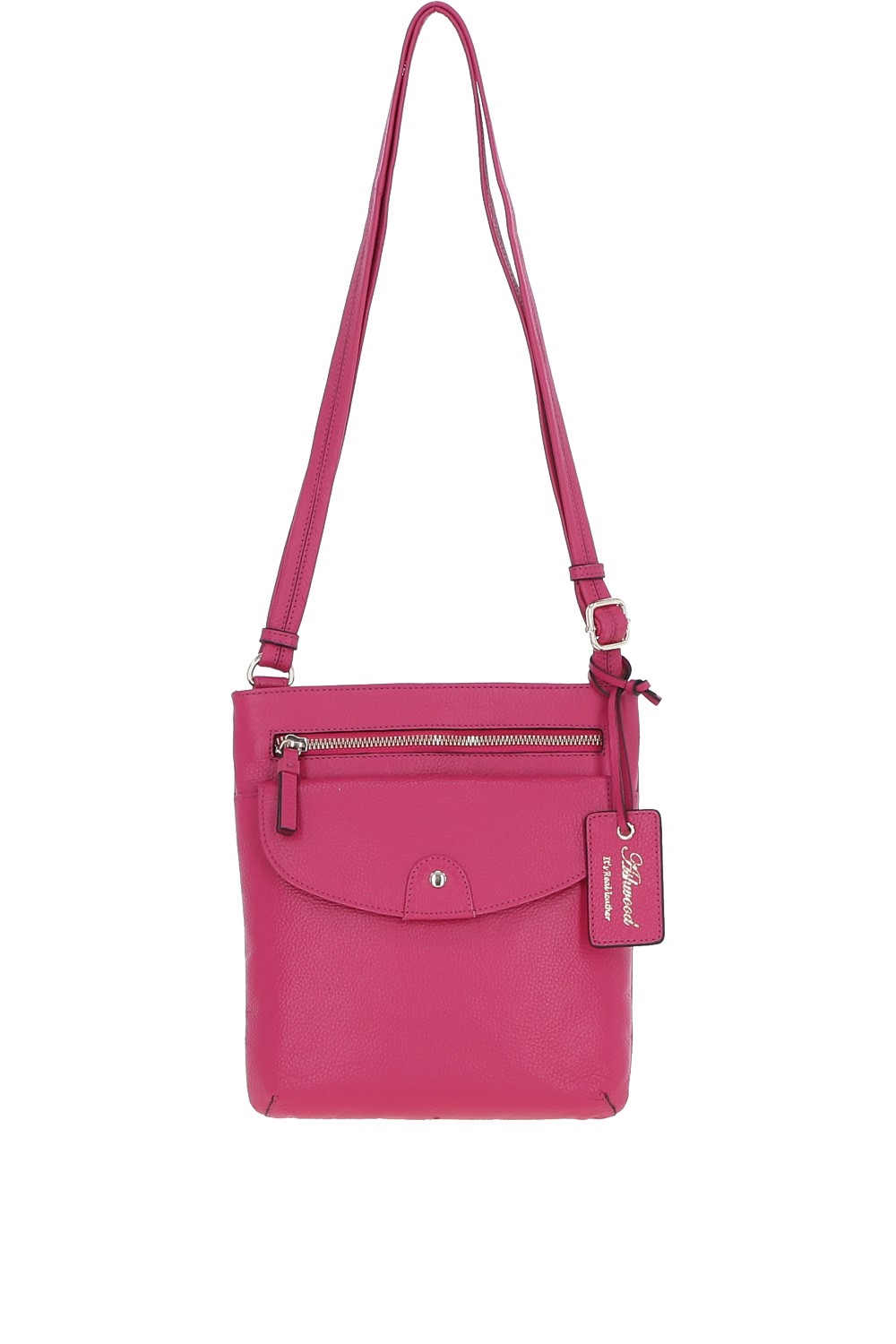 Pink Ashwood Leather Pink 'Five CB' Real Leather Cross Body Bag, Image 2 of 5