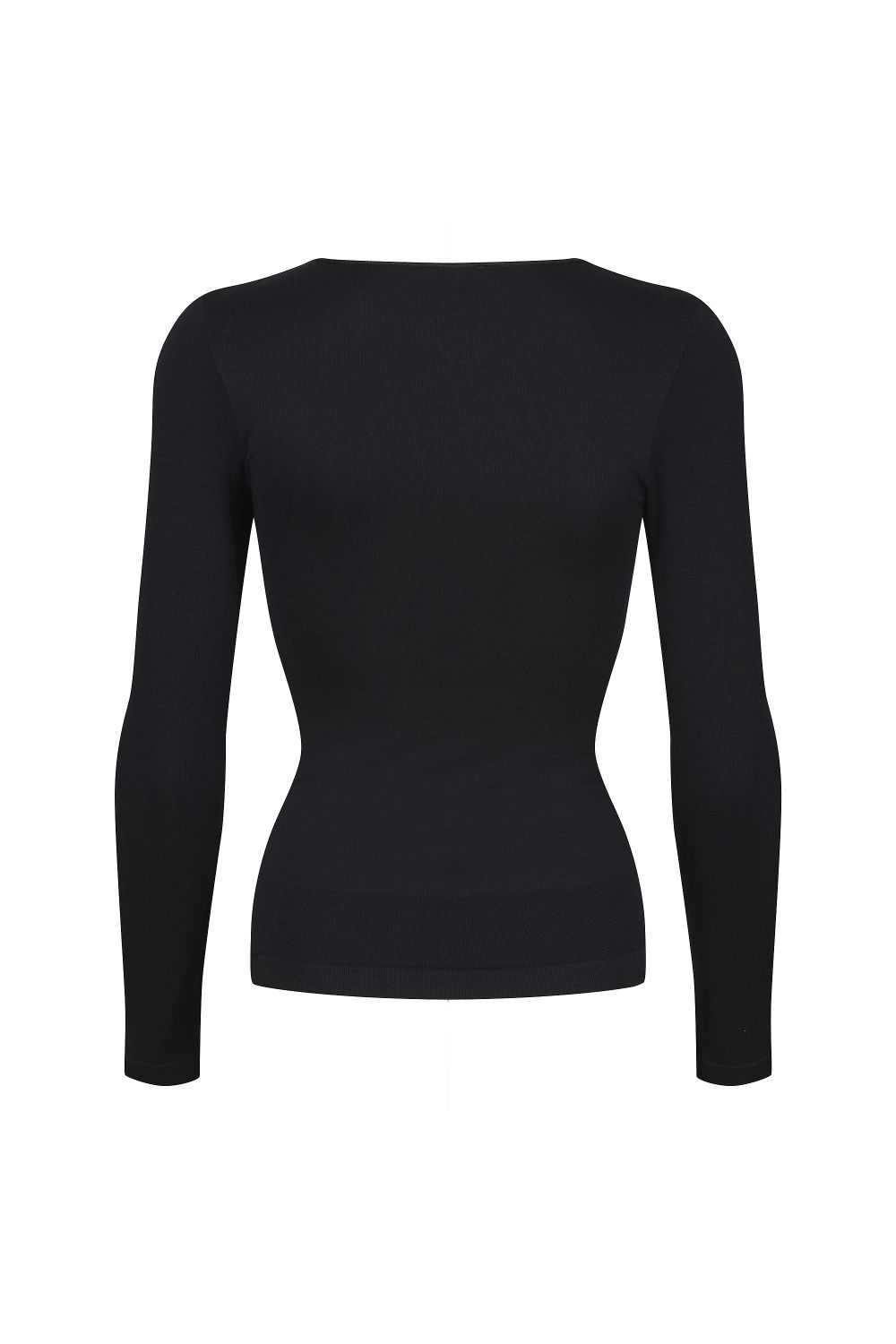 Black Cross Over Sculpting T-Shirt, Image 2 of 5