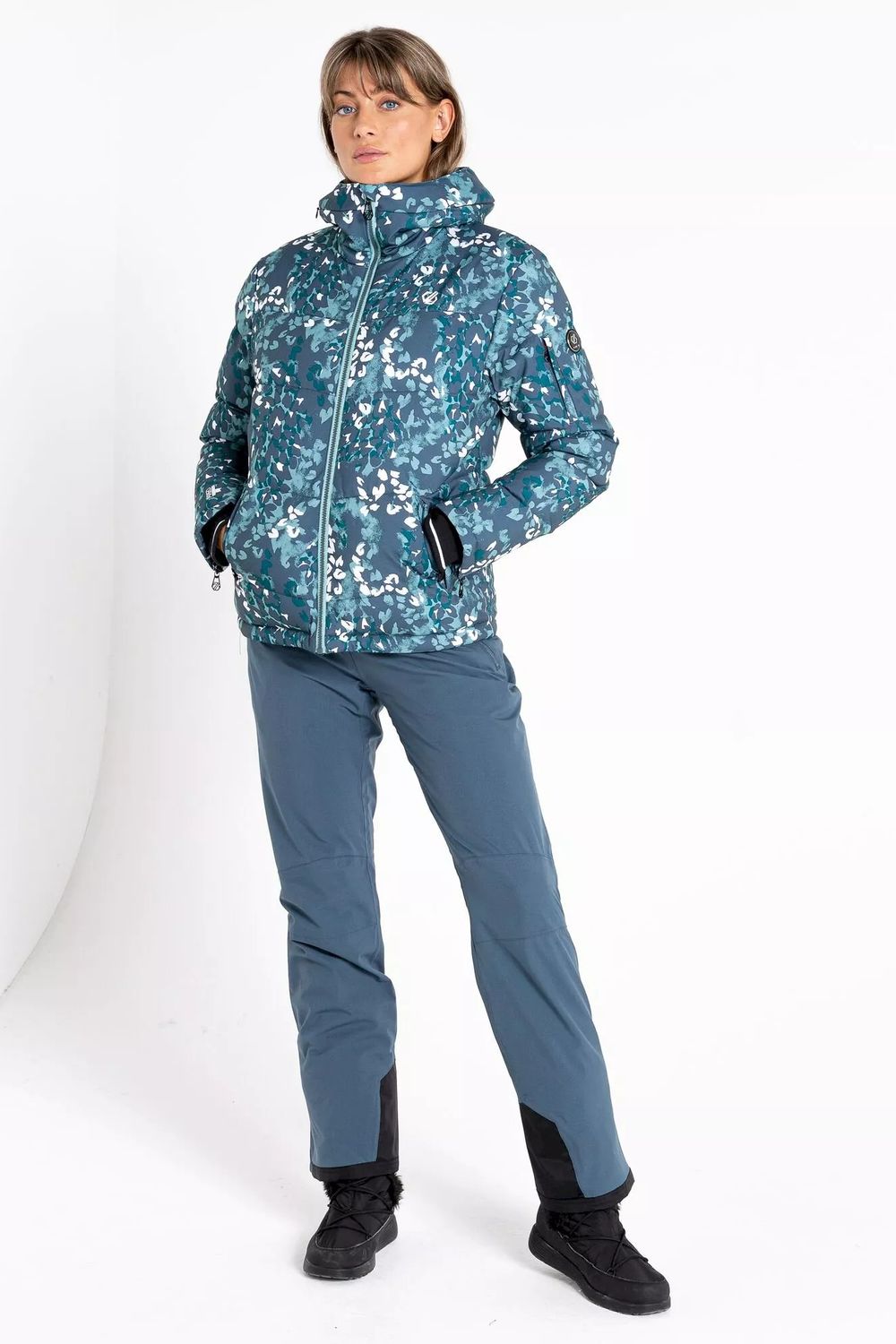 Green Verdict Animal Print Insulated Ski Jacket, Image 8 of 8