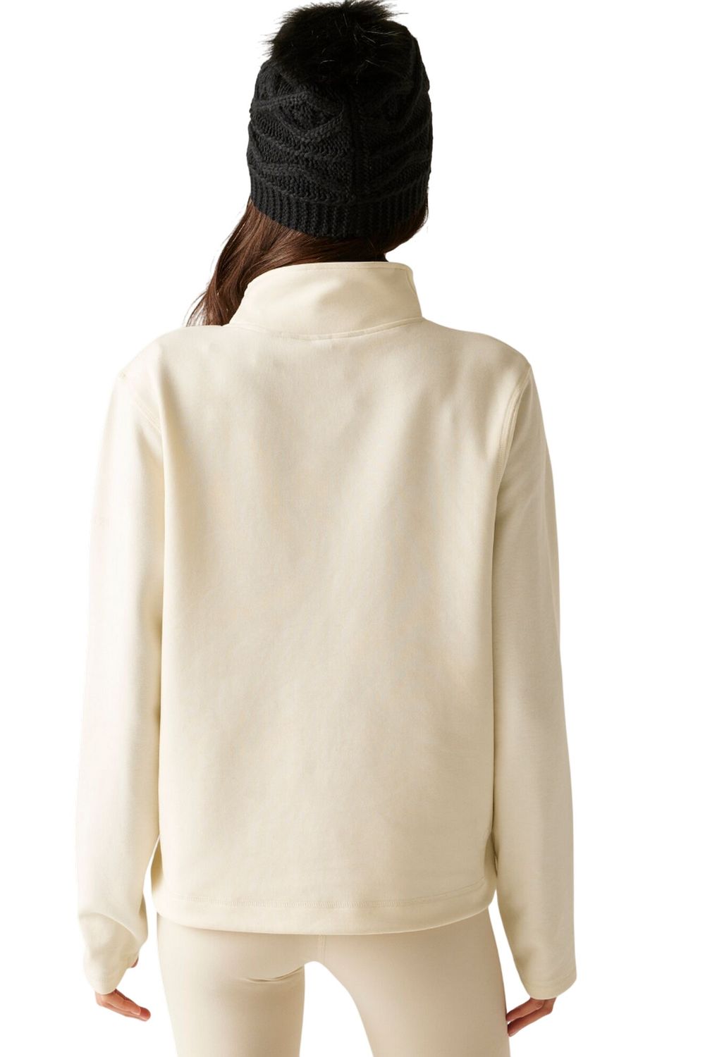 Off White Wander Quarter Zip Sweatshirt, Image 5 of 5