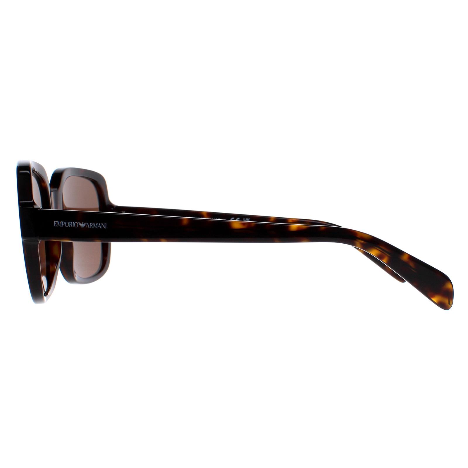Brown Square Shiny Havana Dark Brown EA4195, Image 3 of 5