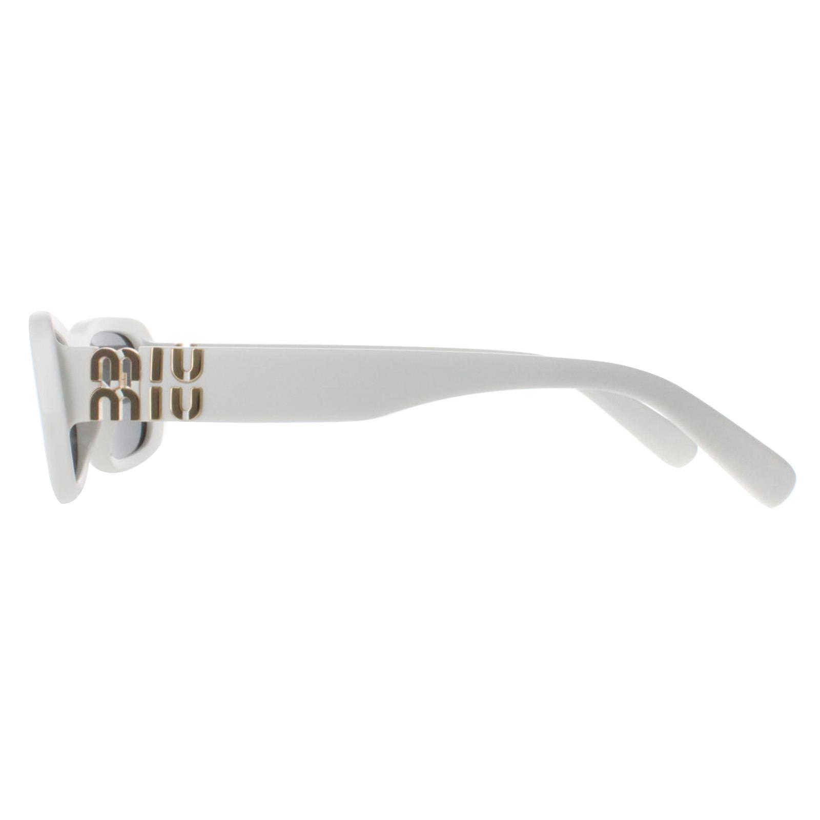 White Miu Miu White Rectangle White Ivory Dark Grey MU08ZS, Image 3 of 4