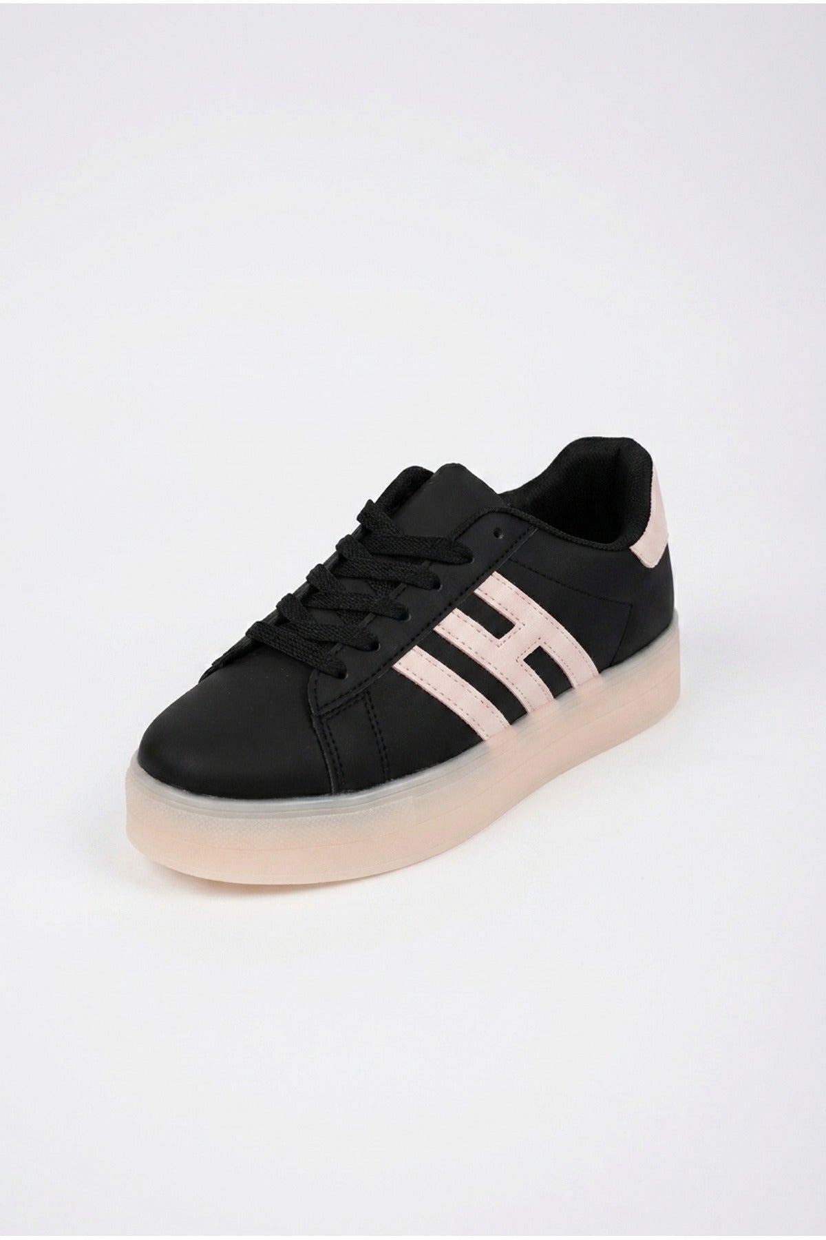Black Ines Low Top Platform Sneakers, Image 2 of 5