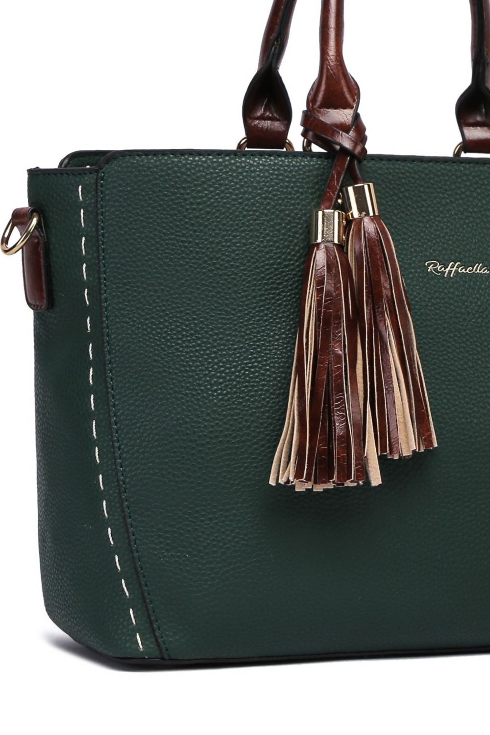 Green Twin Handle Shoulder Bag, Image 2 of 2