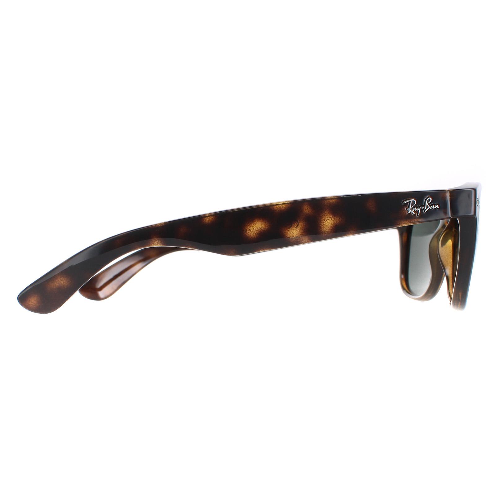 Brown Ray-Ban Brown Rectangle Tortoise Green Polarized Sunglasses, Image 4 of 4