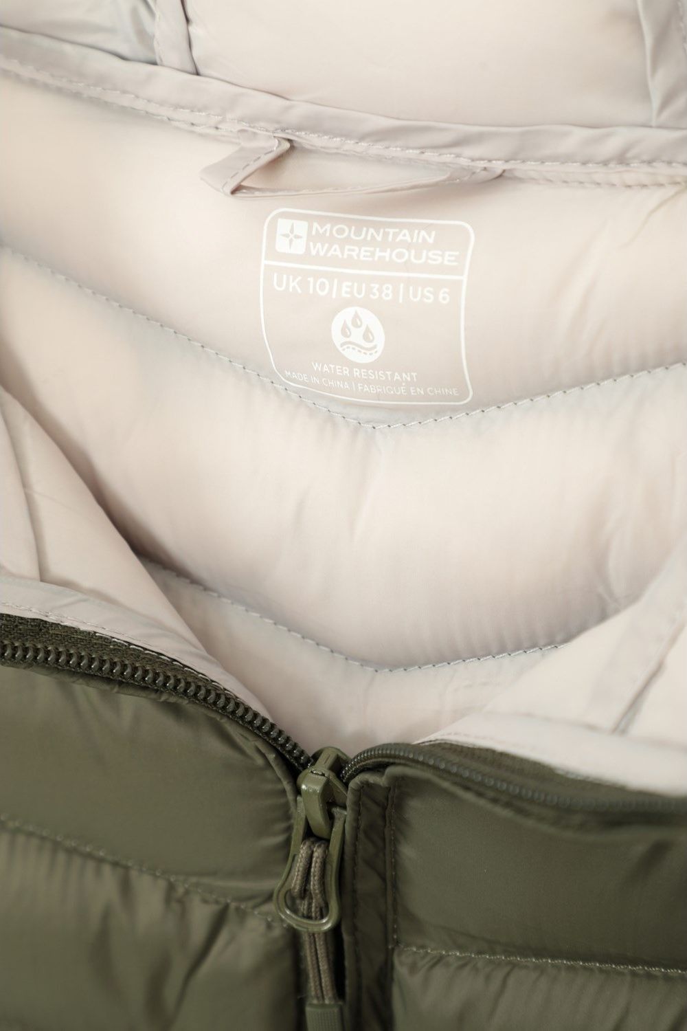 Khaki Florence Long Padded Jacket, Image 3 of 6