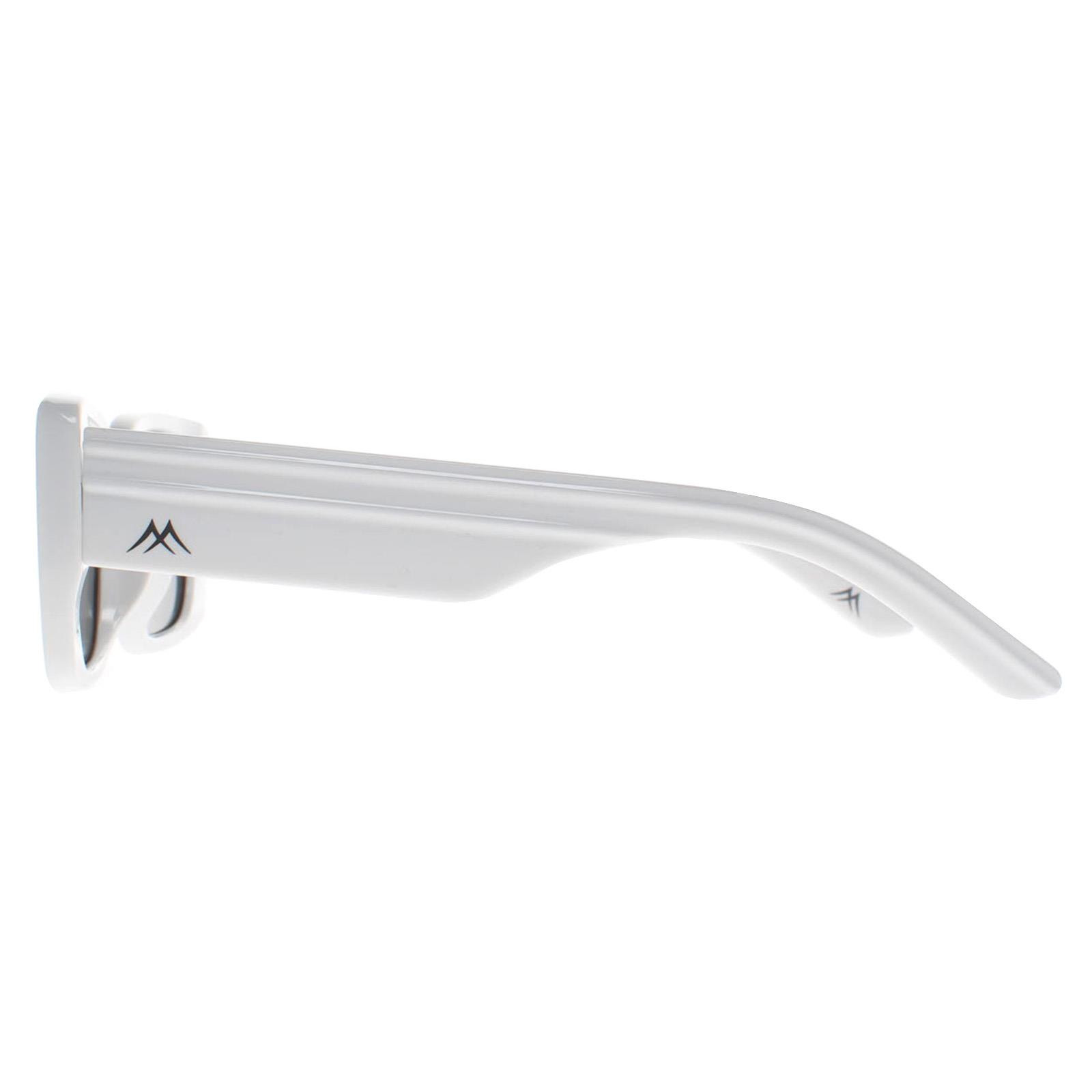 White Montana White Rectangle Shiny White Smoke Polarized MP194, Image 3 of 4