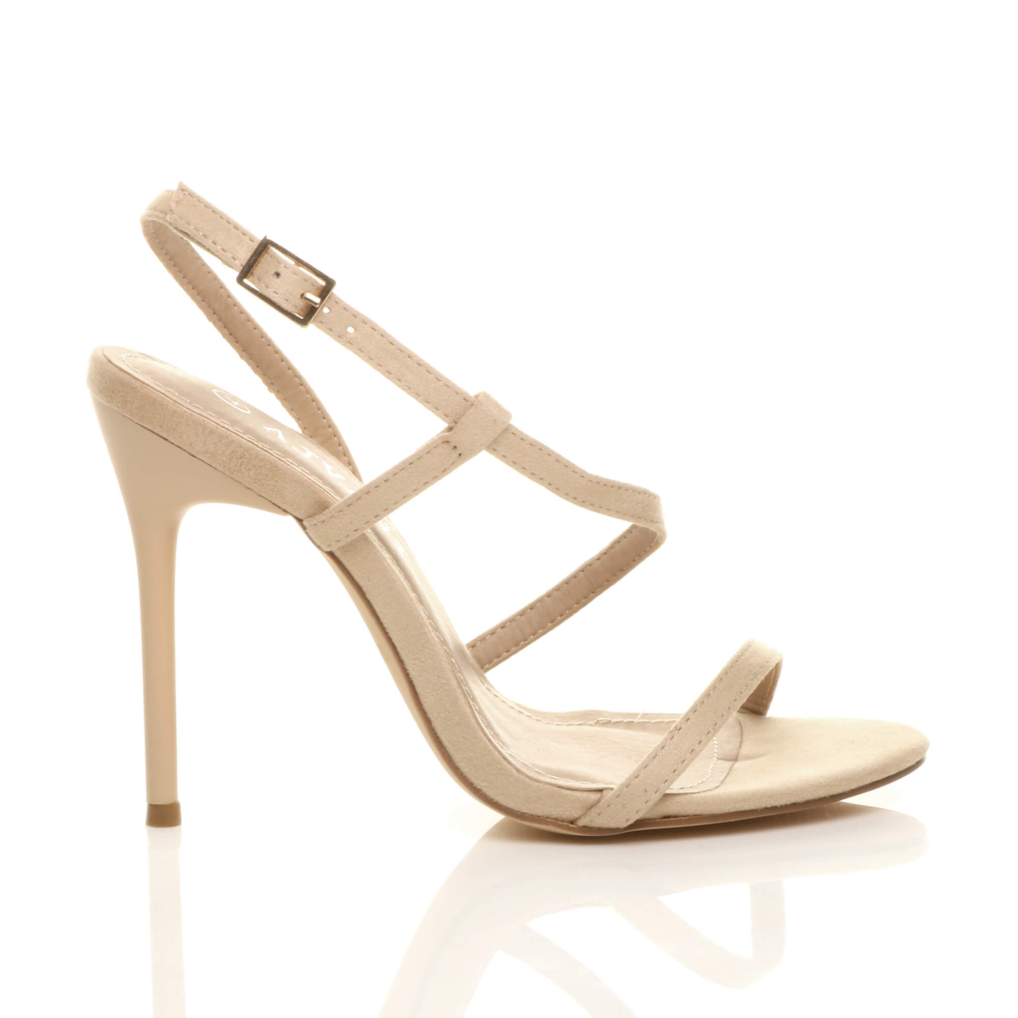 Natural High Heel Party Barely There Sandals, Image 2 of 6