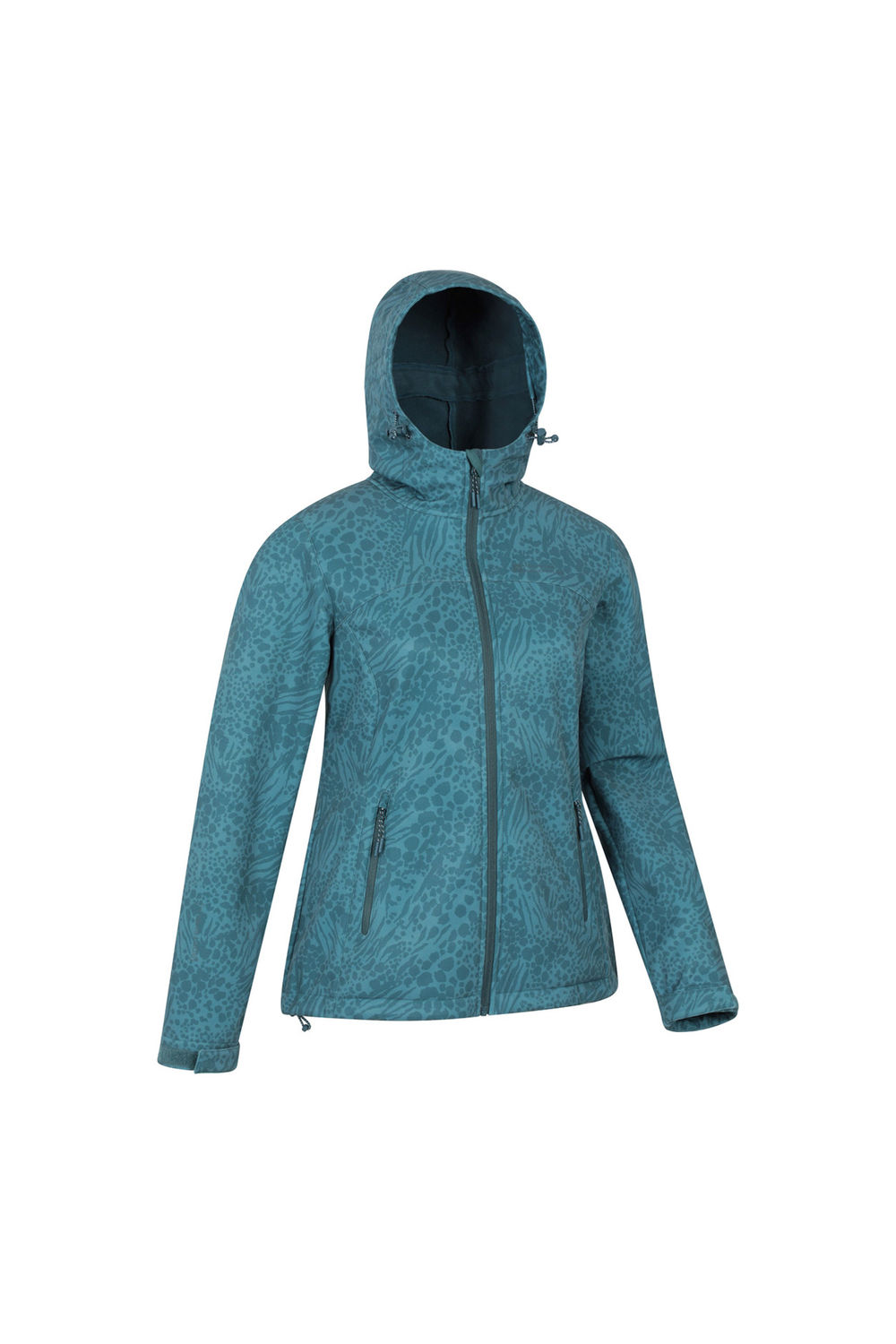 Teal Exodus Printed Softshell Jacket, Image 4 of 4