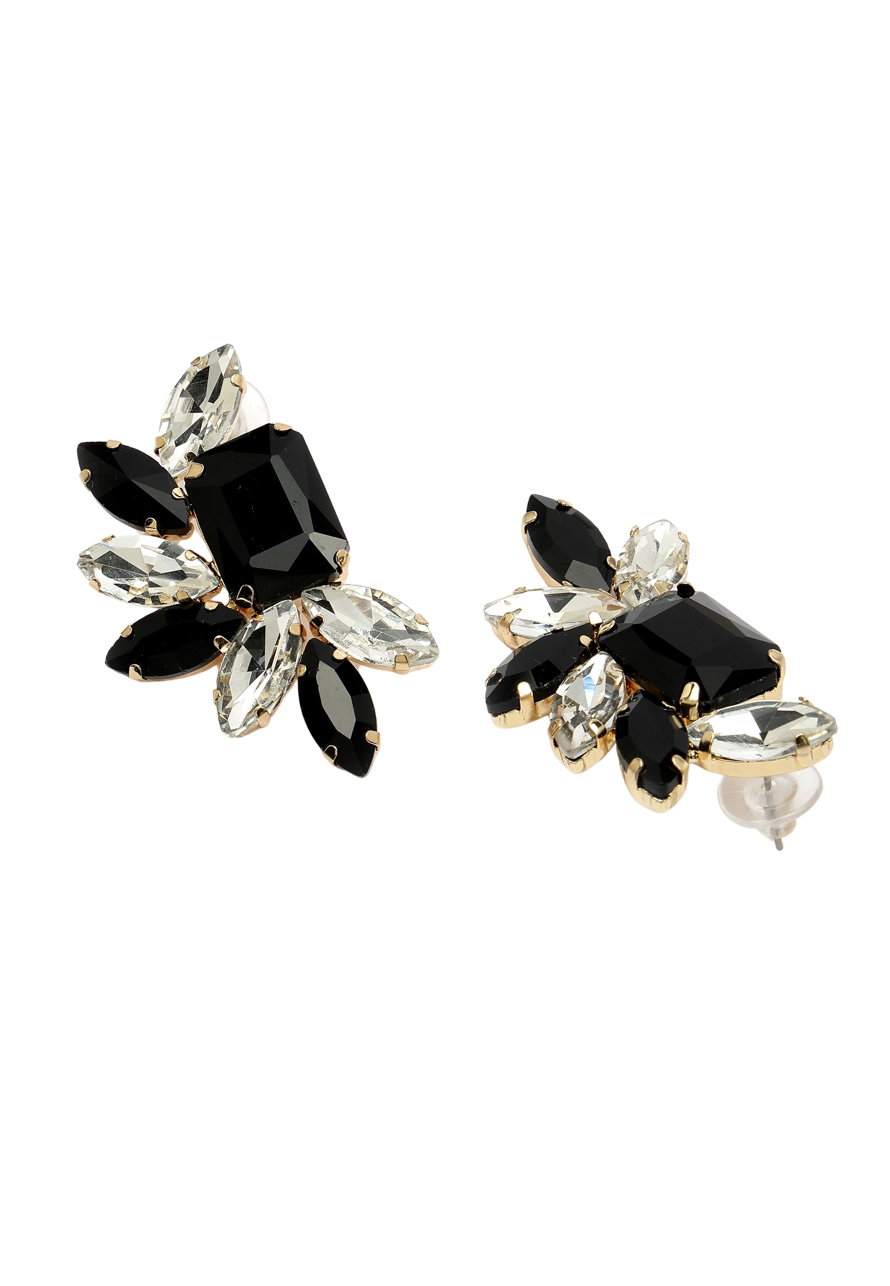 Black Diva Collection Blossoming Purple Studs, Image 3 of 5