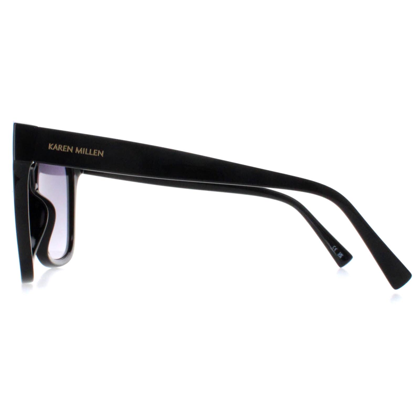 Black Karen Millen Black Square Black Dark Grey Gradient KM5052, Image 3 of 4