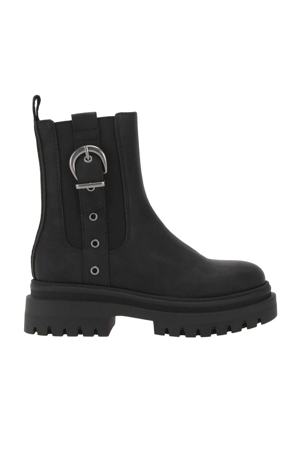 Black Dekko Buckle Ankle Boots, Image 4 of 6
