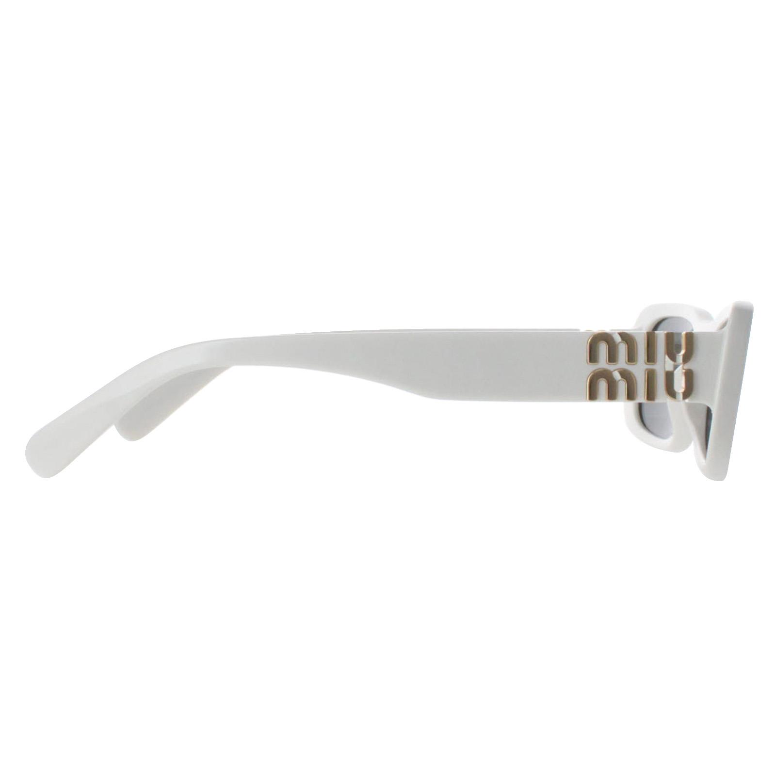 White Miu Miu White Rectangle White Ivory Dark Grey MU08ZS, Image 4 of 4
