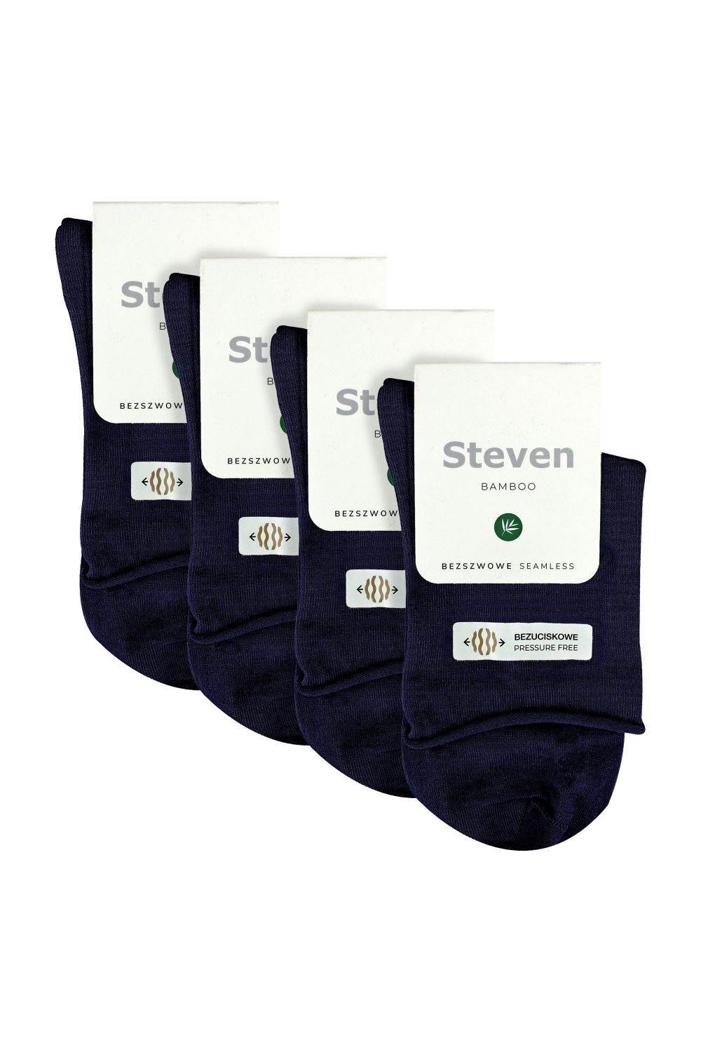 Navy Bamboo Sensory Soft Seamless Socks Set, Image 2 of 4