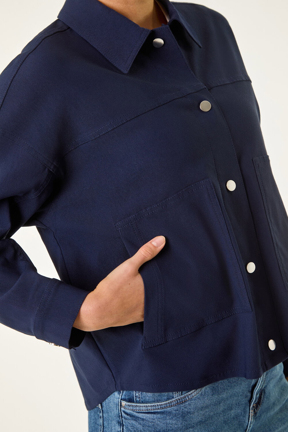 Navy Patch Pocket Jacket, Image 6 of 5