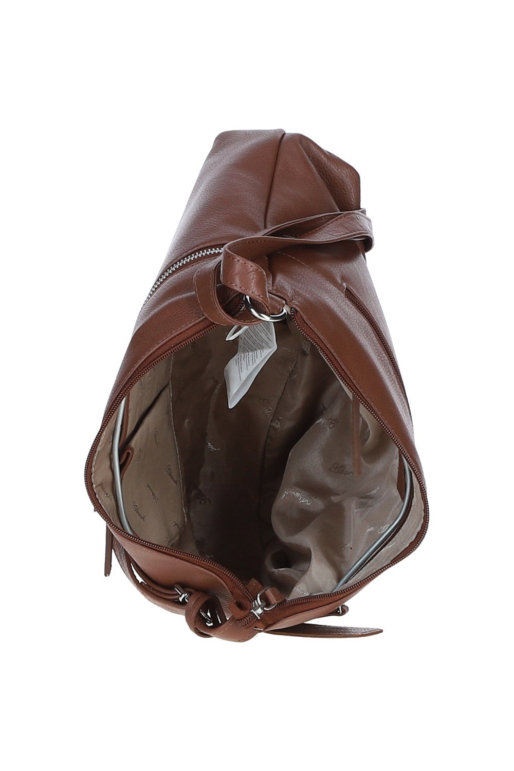 Brown 'Mourne' Sleek Real Leather Shoulder Bag, Image 5 of 5