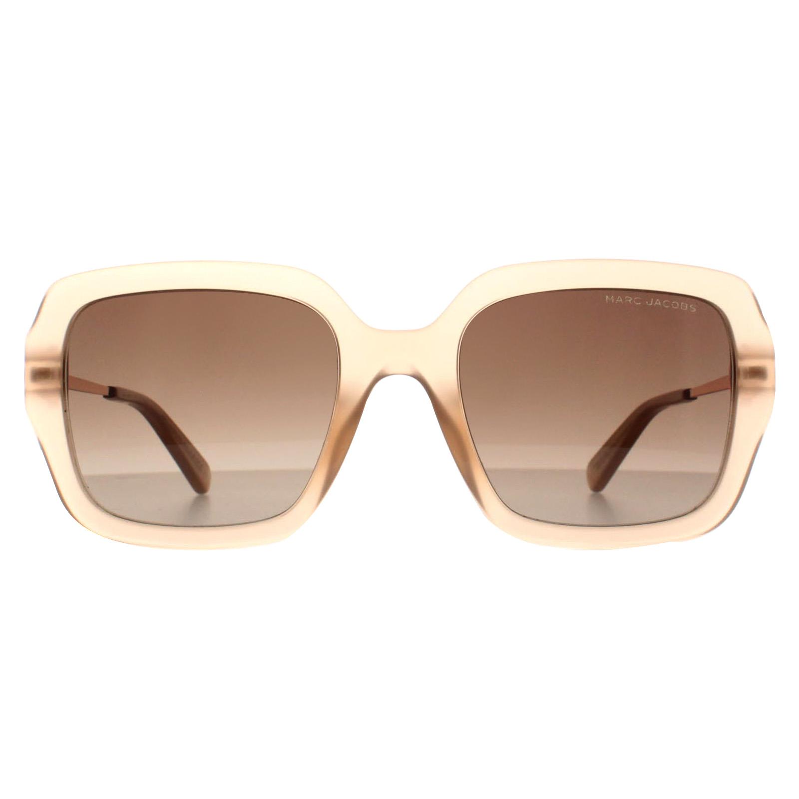 Beige Marc Jacobs Beige Square Beige Brown Gradient MARC 652/S, Image 1 of 4