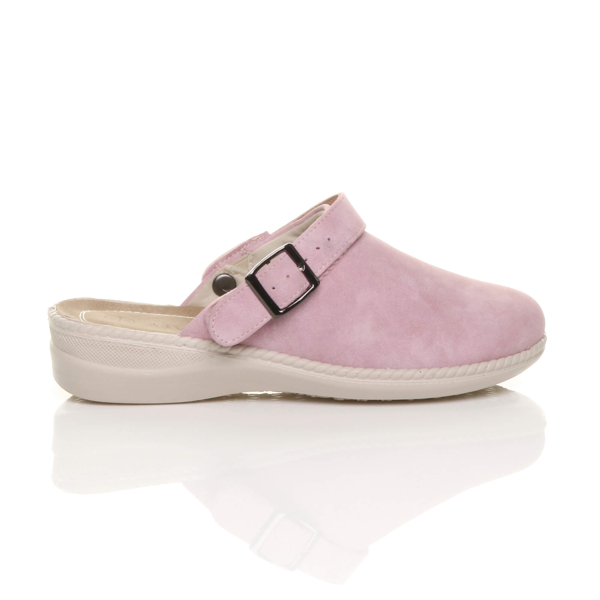 Lilac AJVANI Lilac Low Wedge Slingback Clogs Mules, Image 2 of 6