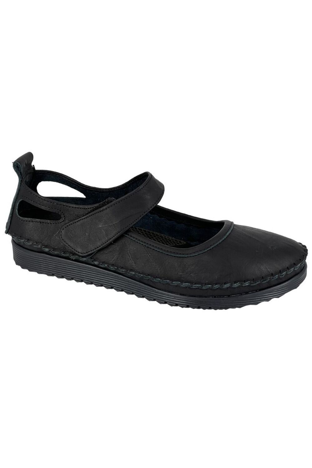 Black Softie Leather Casual Shoes, Image 1 of 2