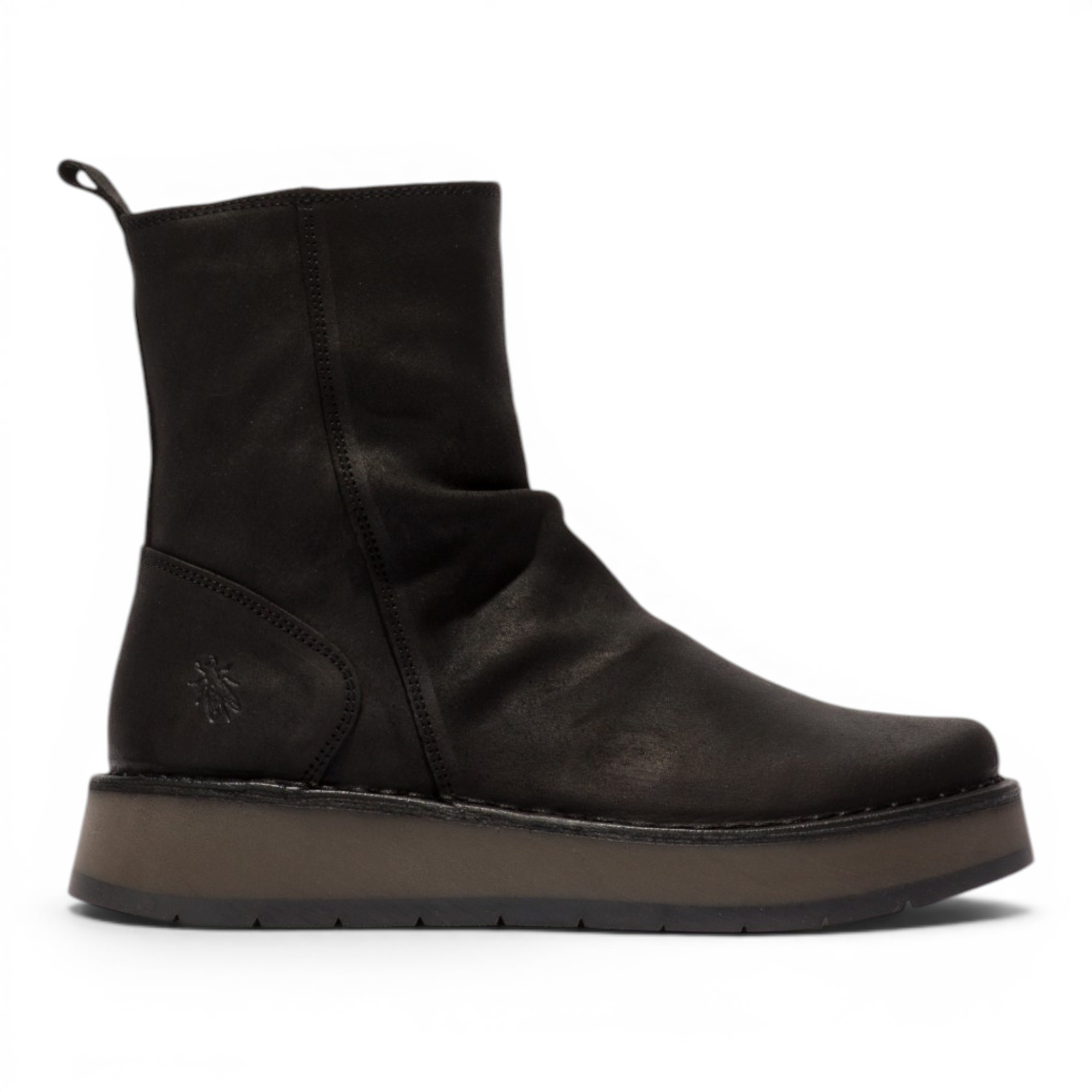 Black Womens Sued Leather Boot-RENO053FLY, Image 1 of 5