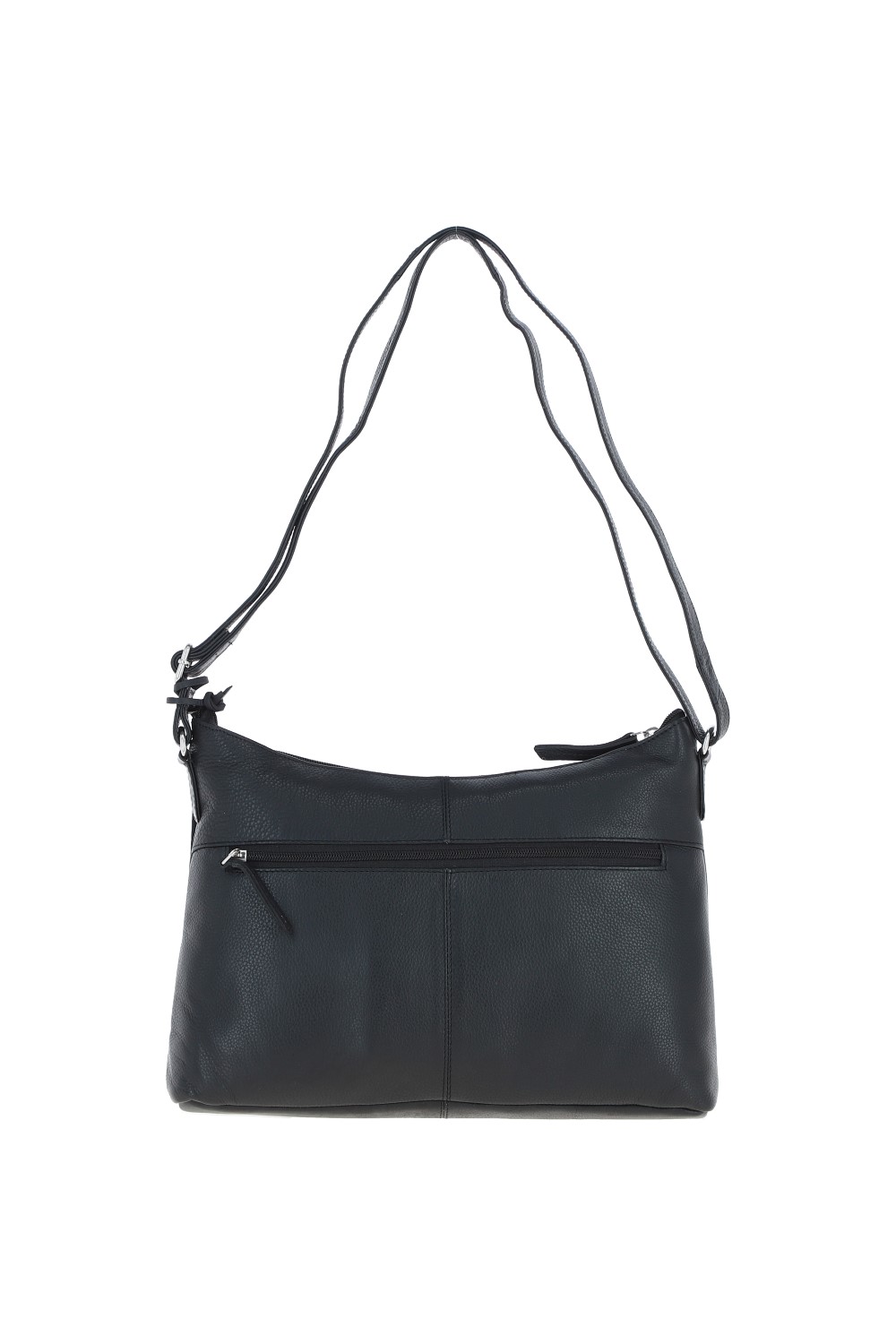 Black 'Milano' Real Leather Essentials Crossbody Bag, Image 3 of 3