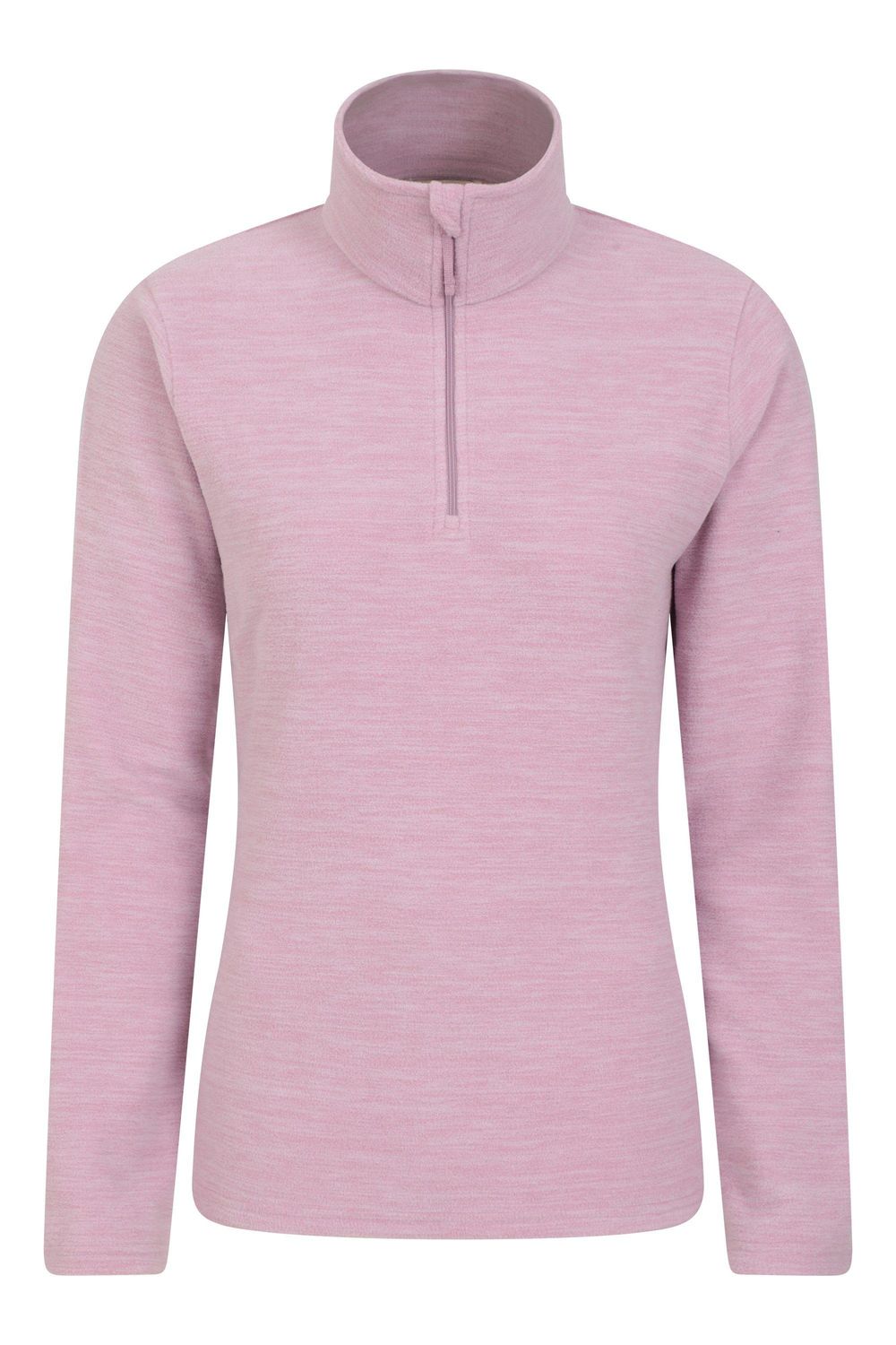 Light Pink Snowdon Melange Fleece Top, Image 1 of 4