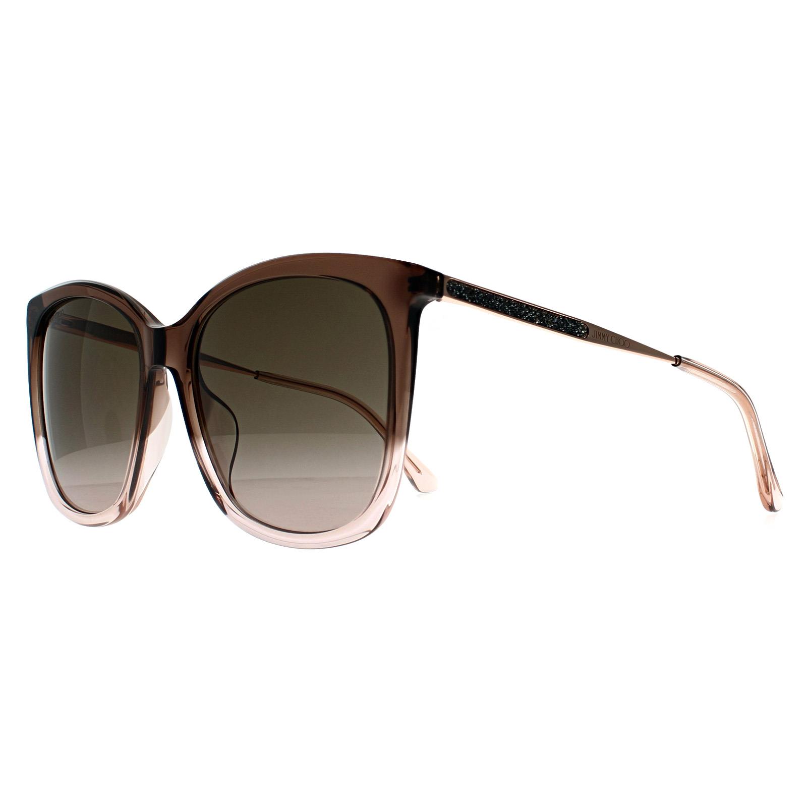 Brown Jimmy Choo Brown Square Brown Nude Brown Gradient NEREA/G/S, Image 2 of 3