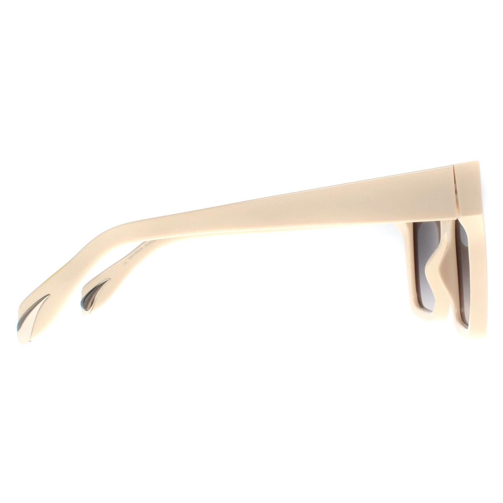Beige Nike Beige Square Shiny Beige Grey Gradient SRC002S Sunglasses, Image 4 of 4