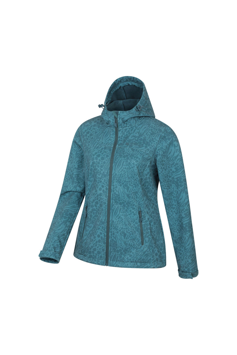 Teal Exodus Printed Softshell Jacket, Image 3 of 4