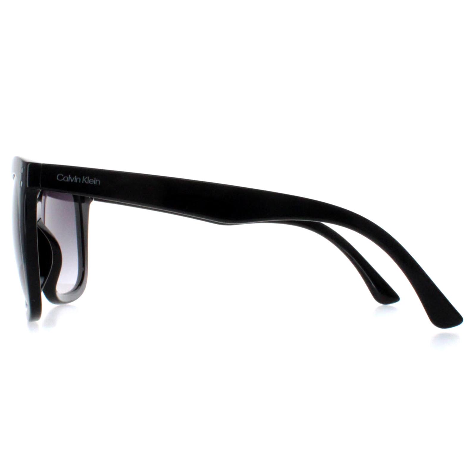 Black Calvin Klein Black Square Shiny Black Grey Gradient CK22550S, Image 3 of 4