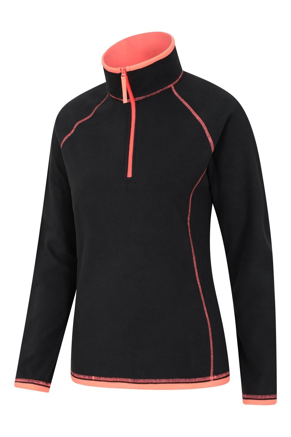 Black Montana Half Zip Fleece Top, Image 4 of 5