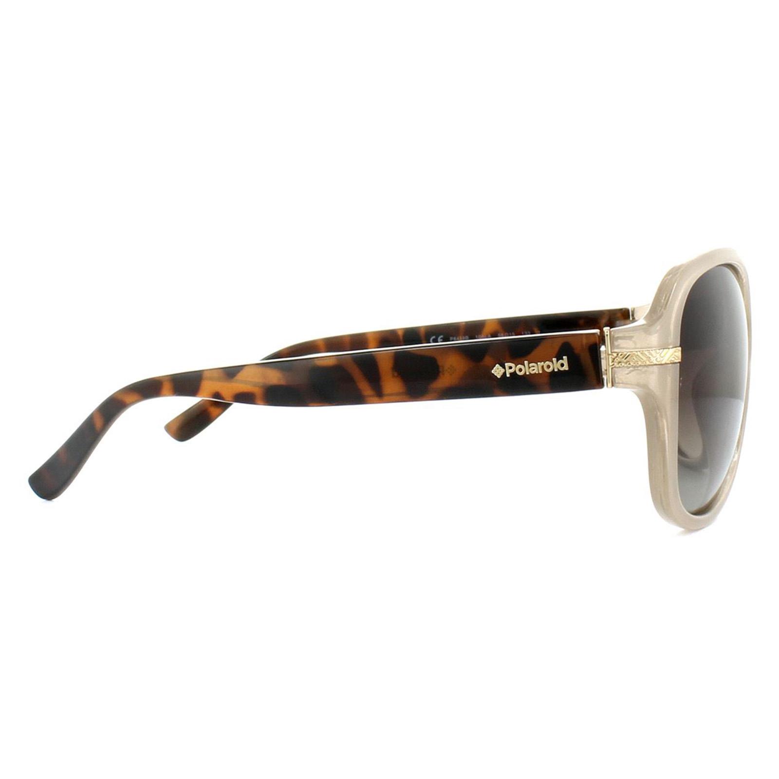 Beige Fashion Beige Havana Brown Gradient Polarized Sunglasses, Image 4 of 4