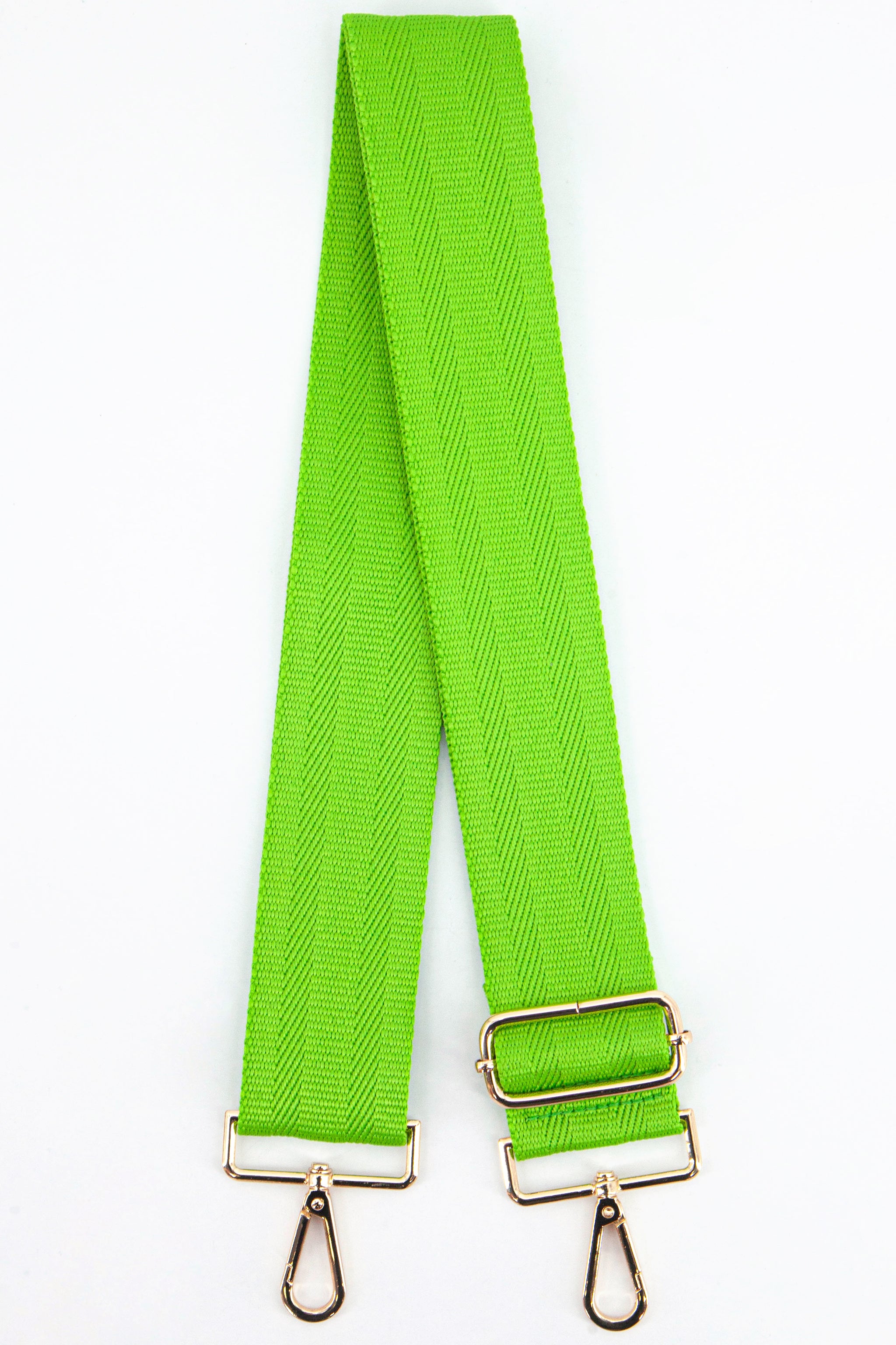 Lime Sarta Lime Plain Woven Wide Bag Strap, Image 1 of 4