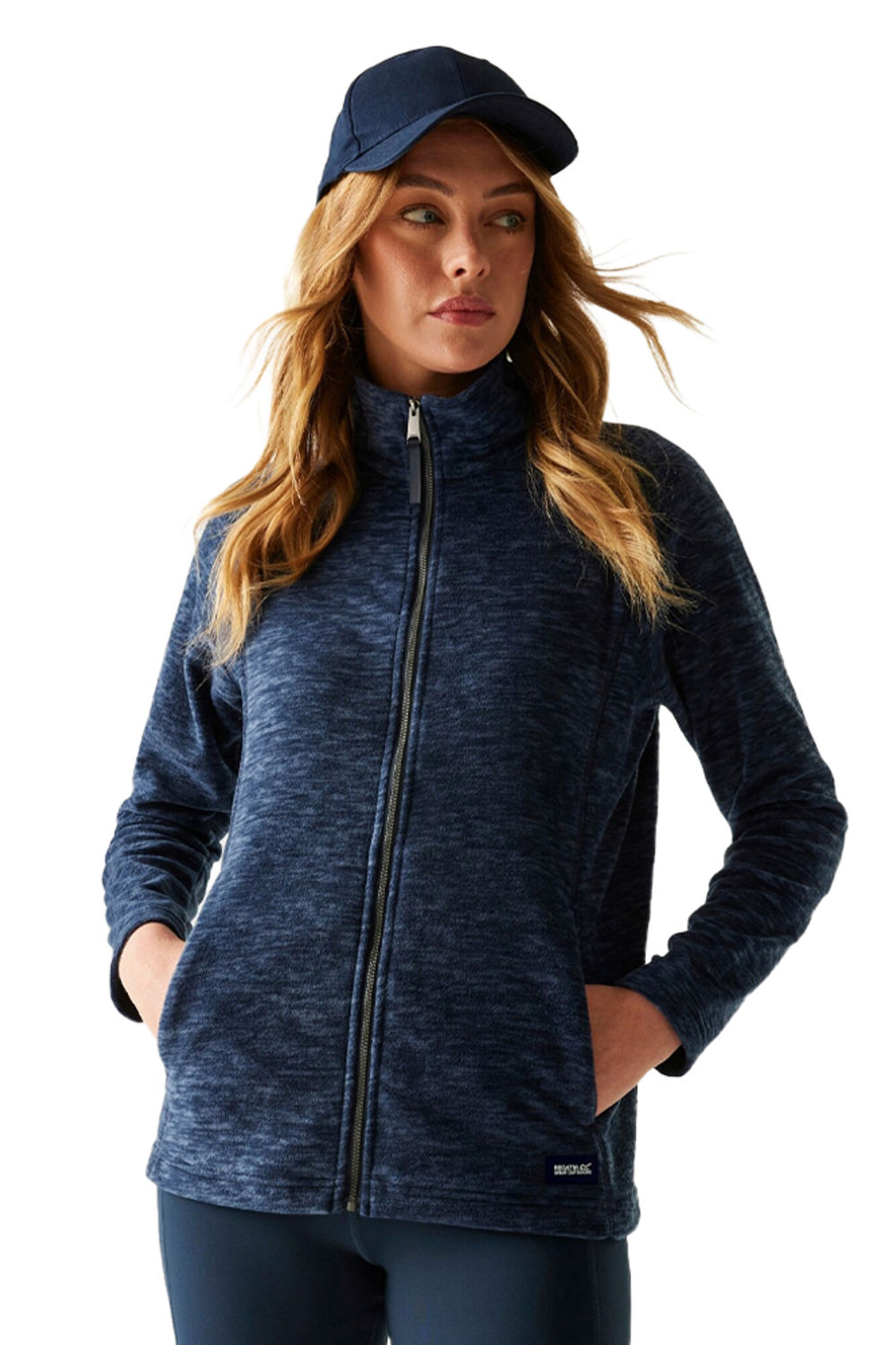 Navy Mayse Full Zip Fleece Jacket, Image 1 of 6