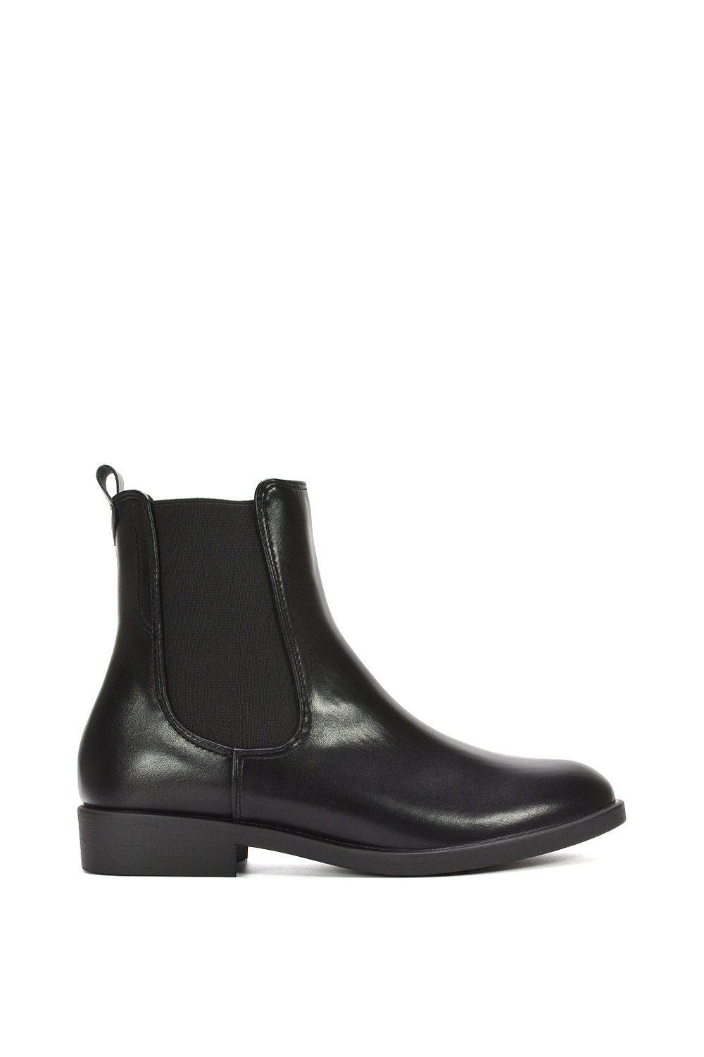 Black 'Nala' Chelsea Flatform Ankle Boots Pull On